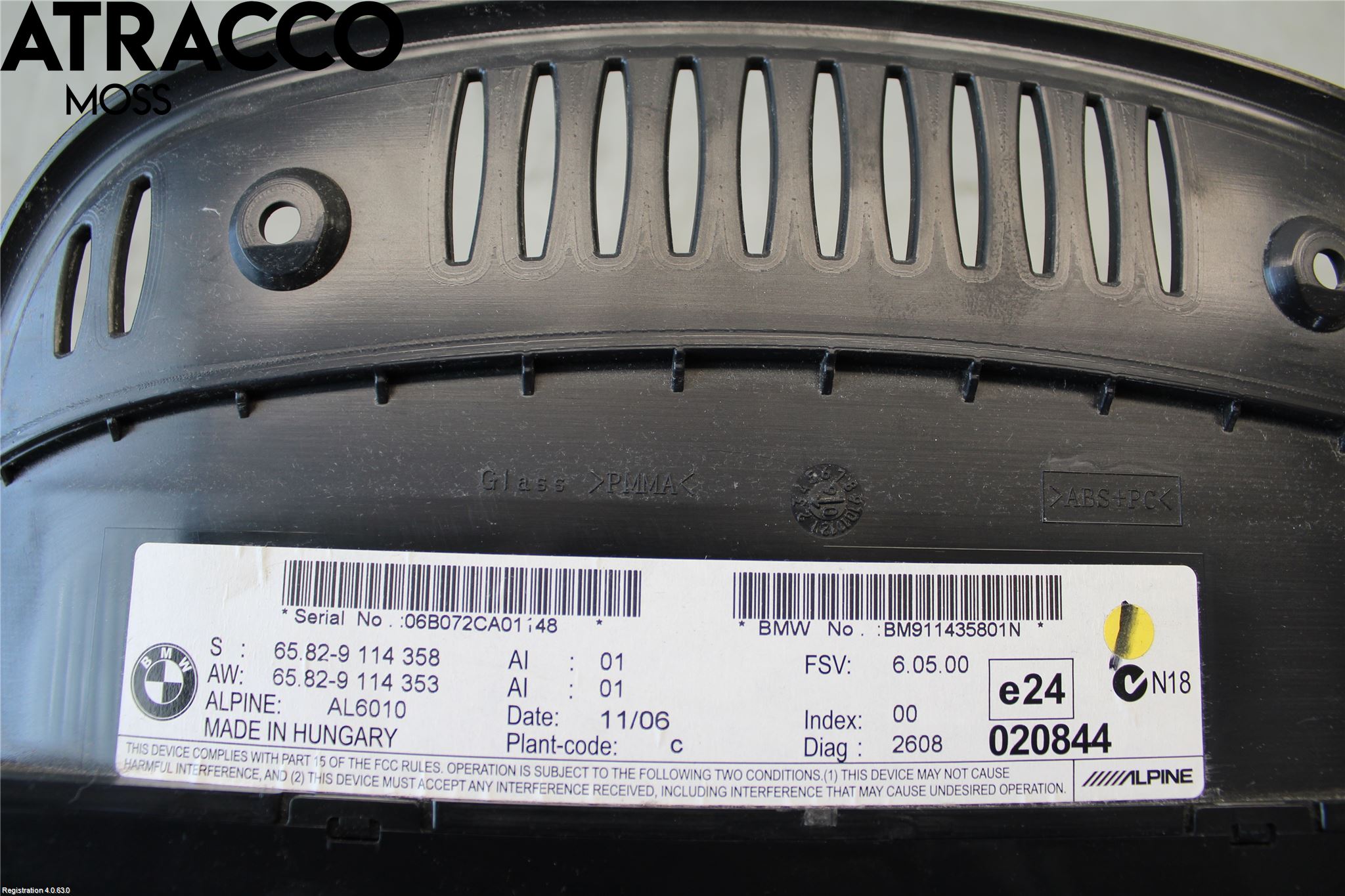 BMW 5 E60/61 Sed/Tou 02-10 Bildskärm