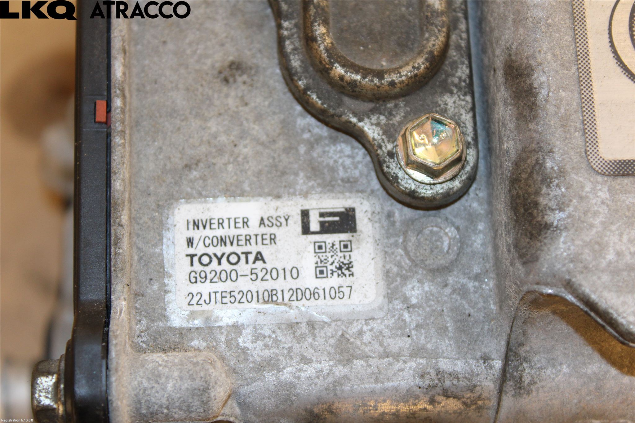 Toyota YARIS XP130 12-14 Inverter Hybrid