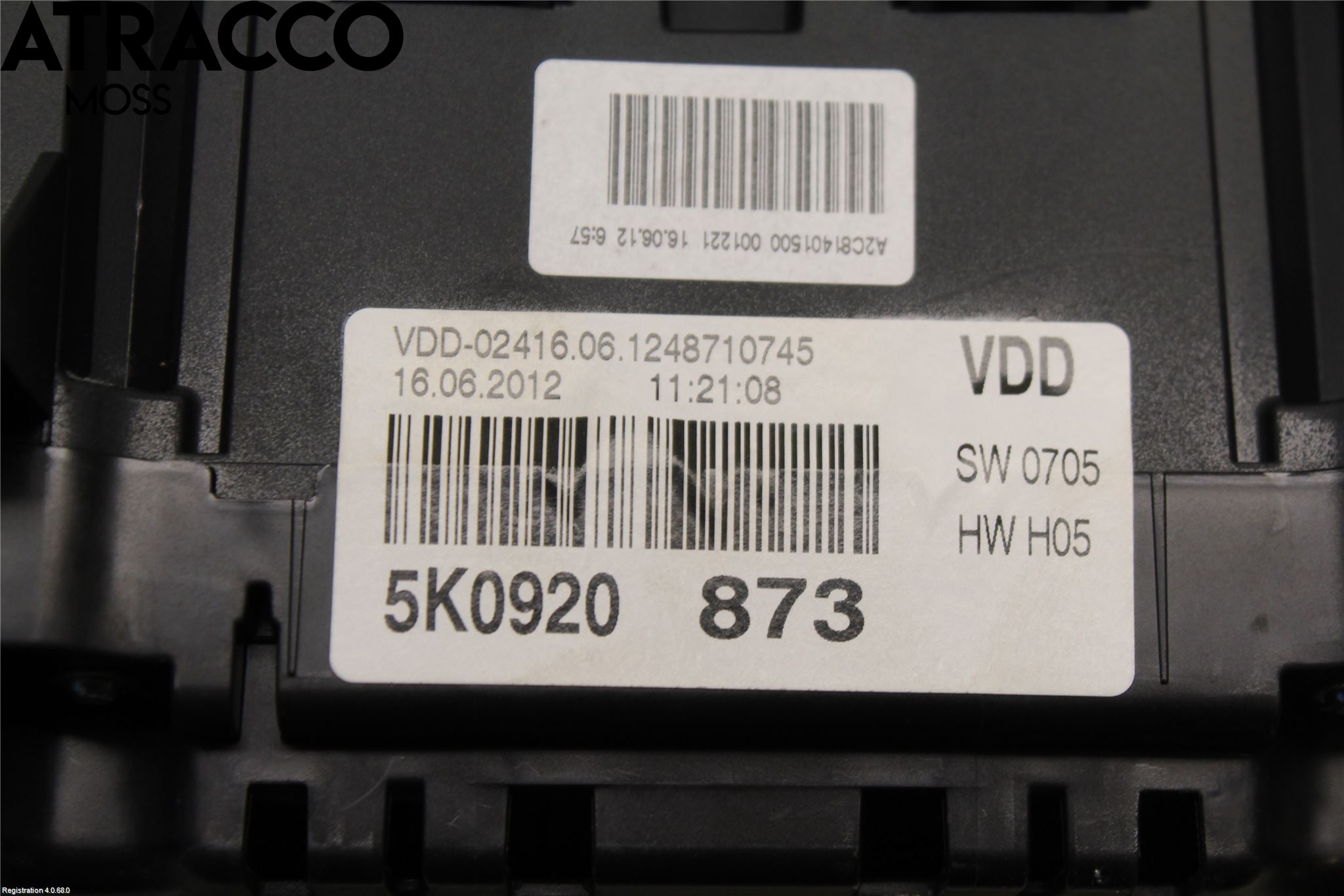 Volkswagen VW GOLF VI 09-13 Instrument Komb