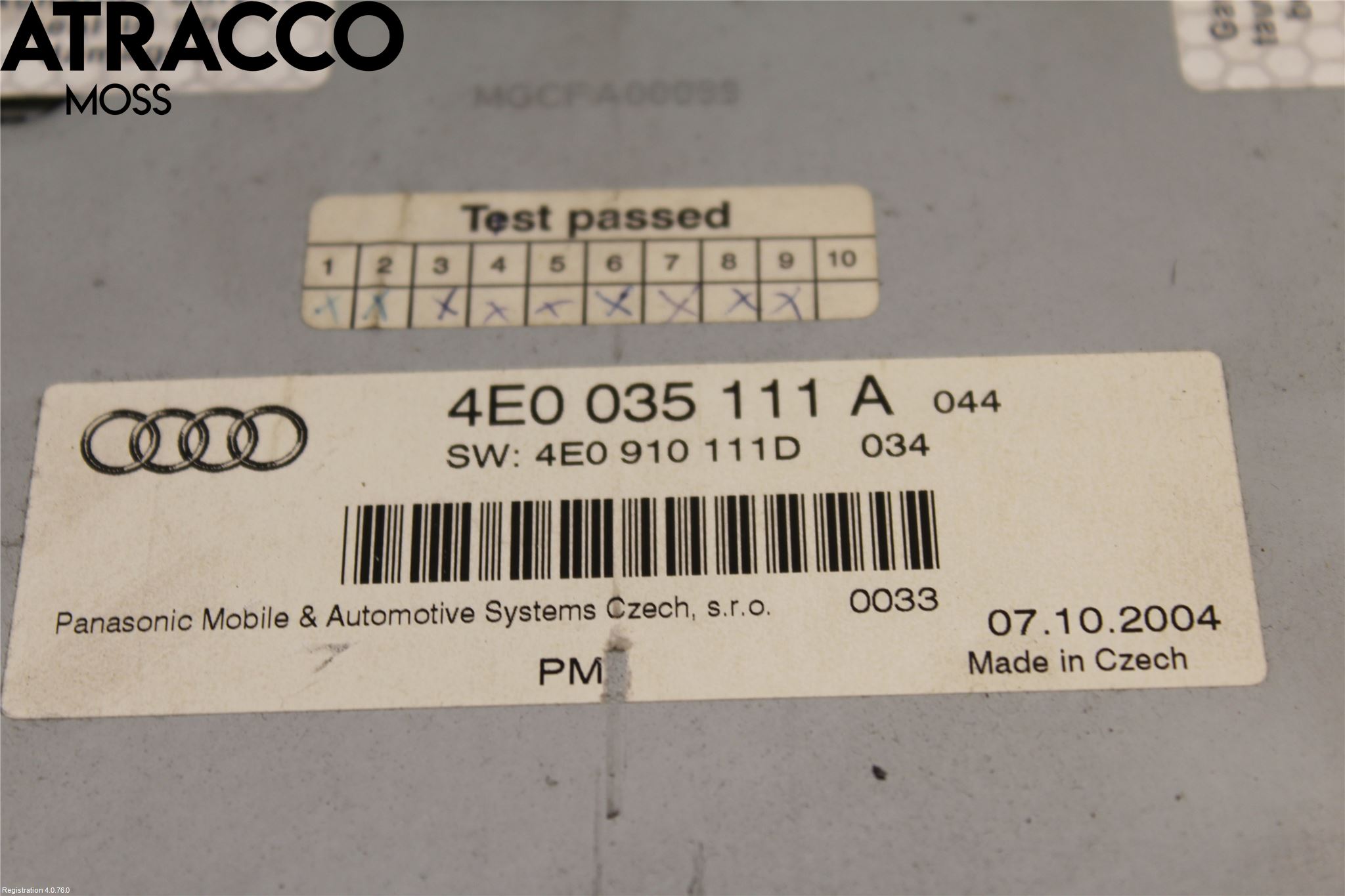 Audi A8/S8 4E  02-09 Cd Växlare
