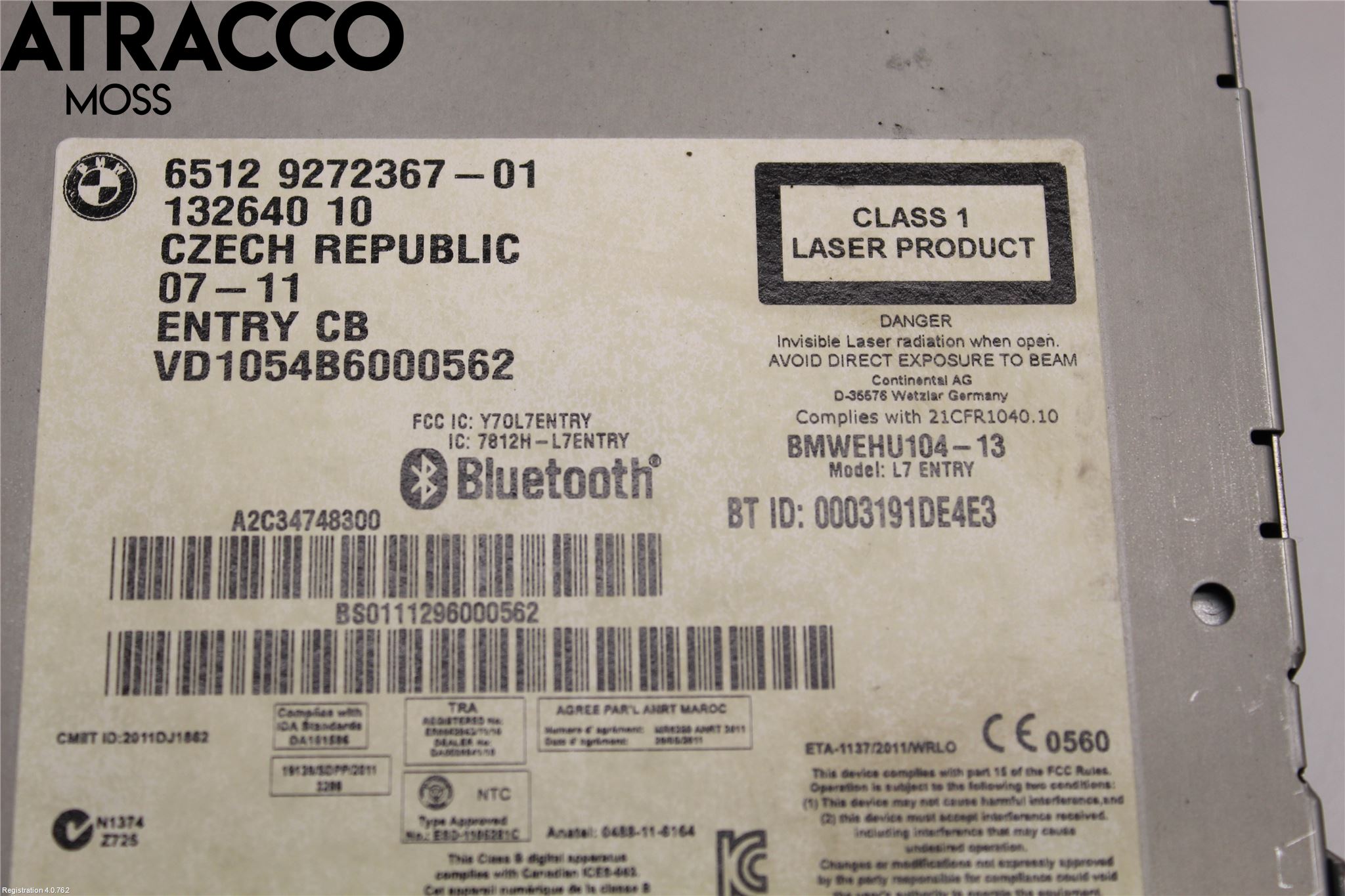 BMW 1 F20/F21 11-19 Cd Radio - Multimediapanel