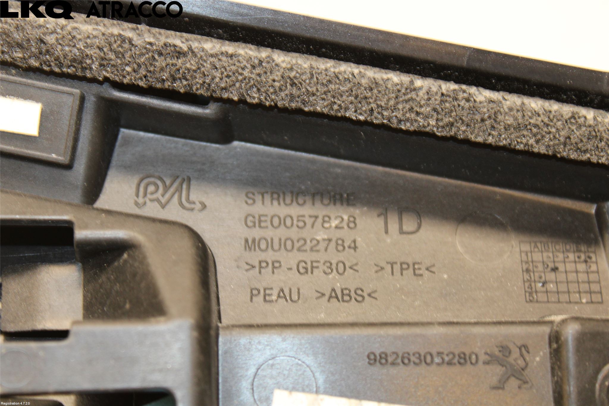 Peugeot 2008/E-2008 20- List Bak-Baklucka