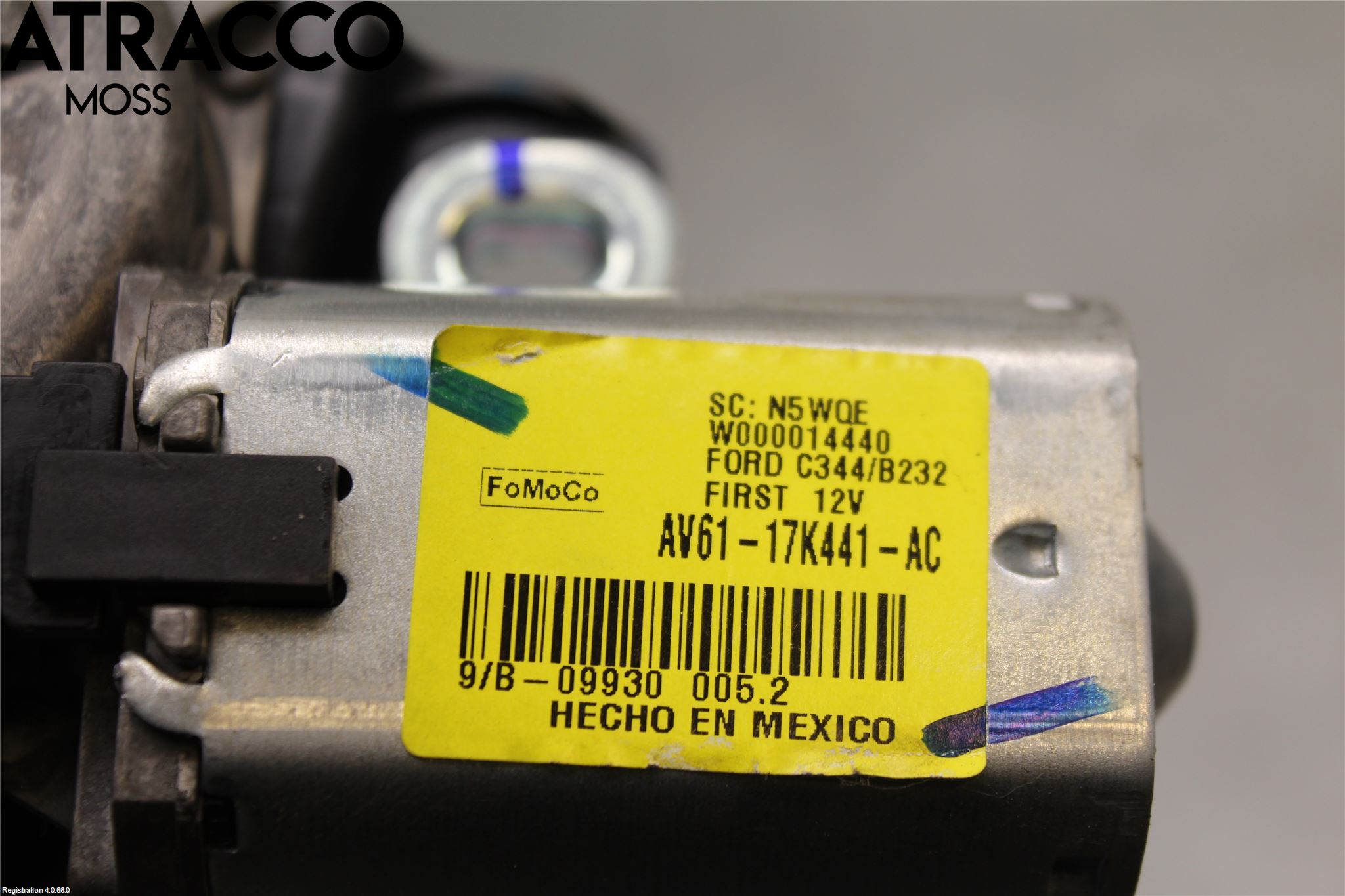 Ford C-MAX II  11-14 Torkarmotor Baklucka