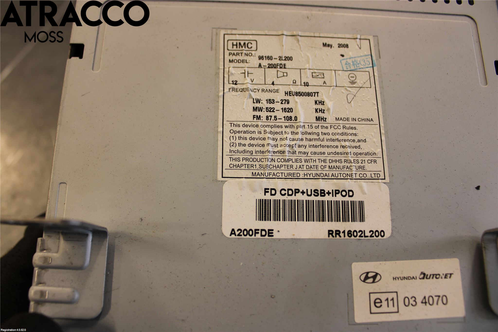 Hyundai i30 FD 07-12 Cd Radio - Multimediapanel