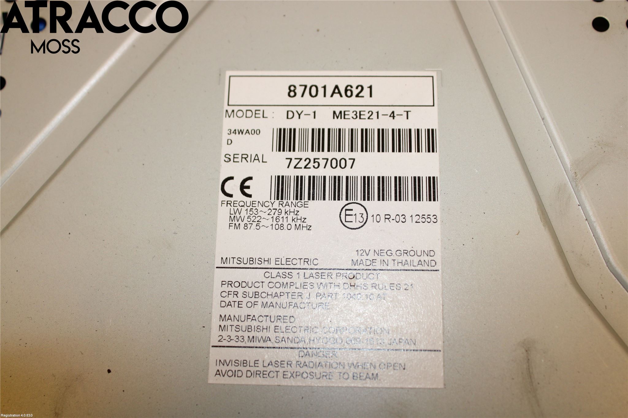 Mitsubishi SPACE STAR 13- Cd Radio - Multimediapanel