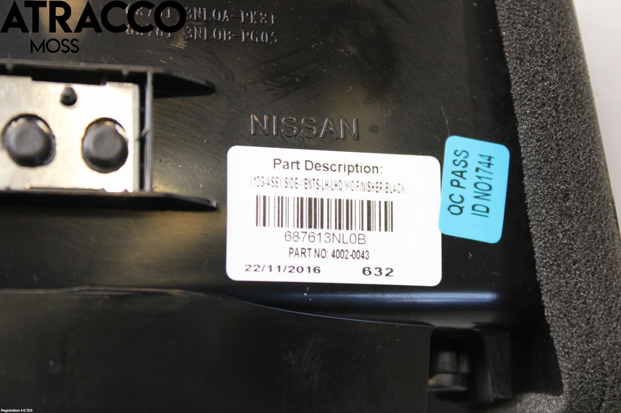 Nissan LEAF 11-17 Strömställare Färddator