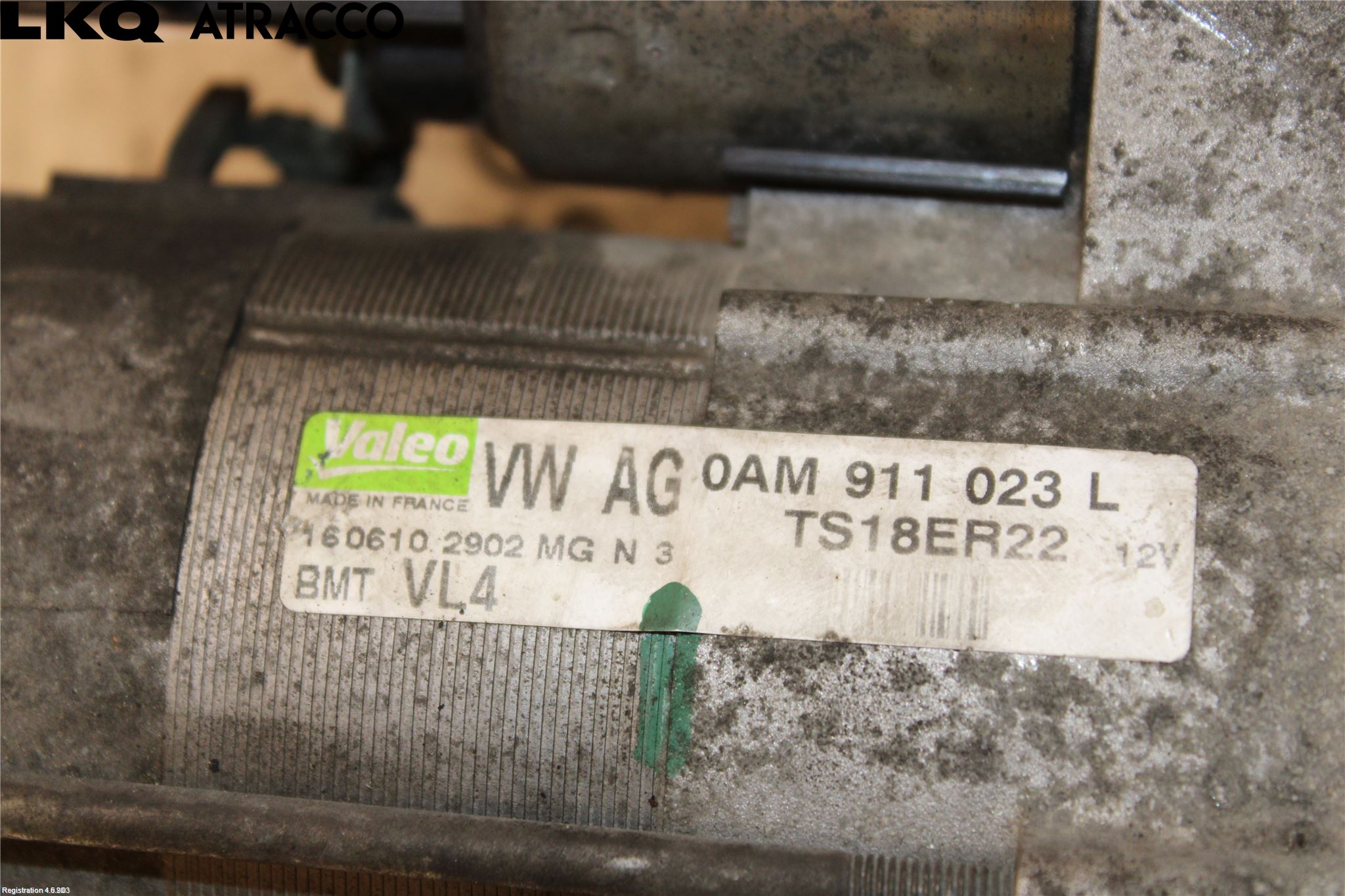 Volkswagen VW TOURAN 10-15 Startmotor Diesel