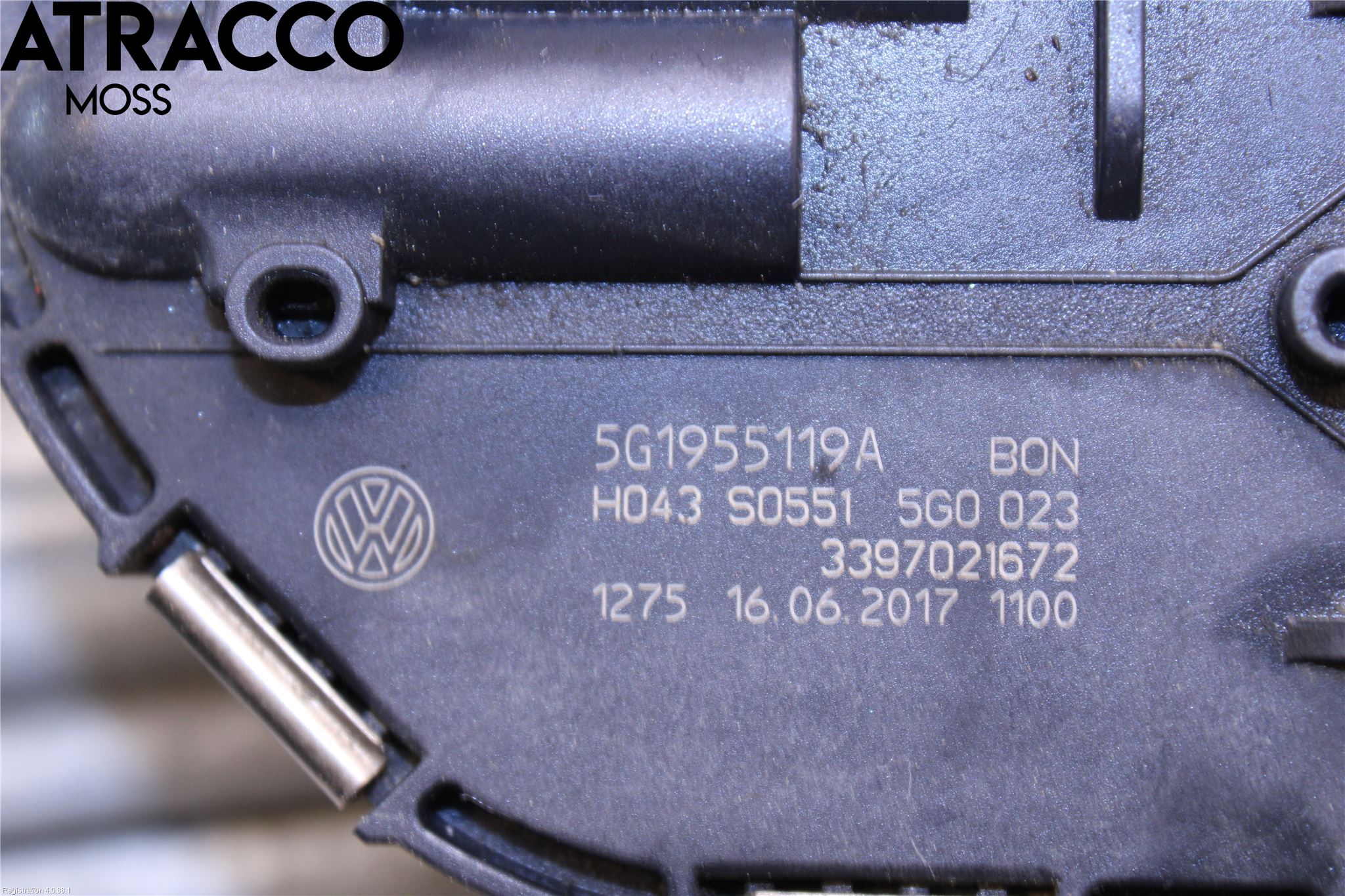 Volkswagen VW GOLF / E-GOLF VII 13-20 Torkarmotor Vindruta