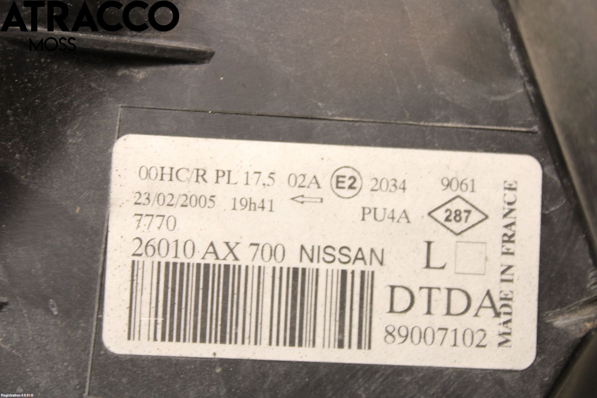 Nissan MICRA 03-07 Strålkastare Höger