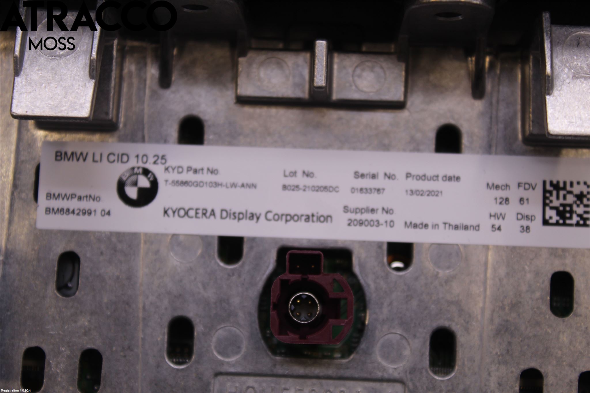 BMW i3 I01 13-22 Multifunktionsdisplay