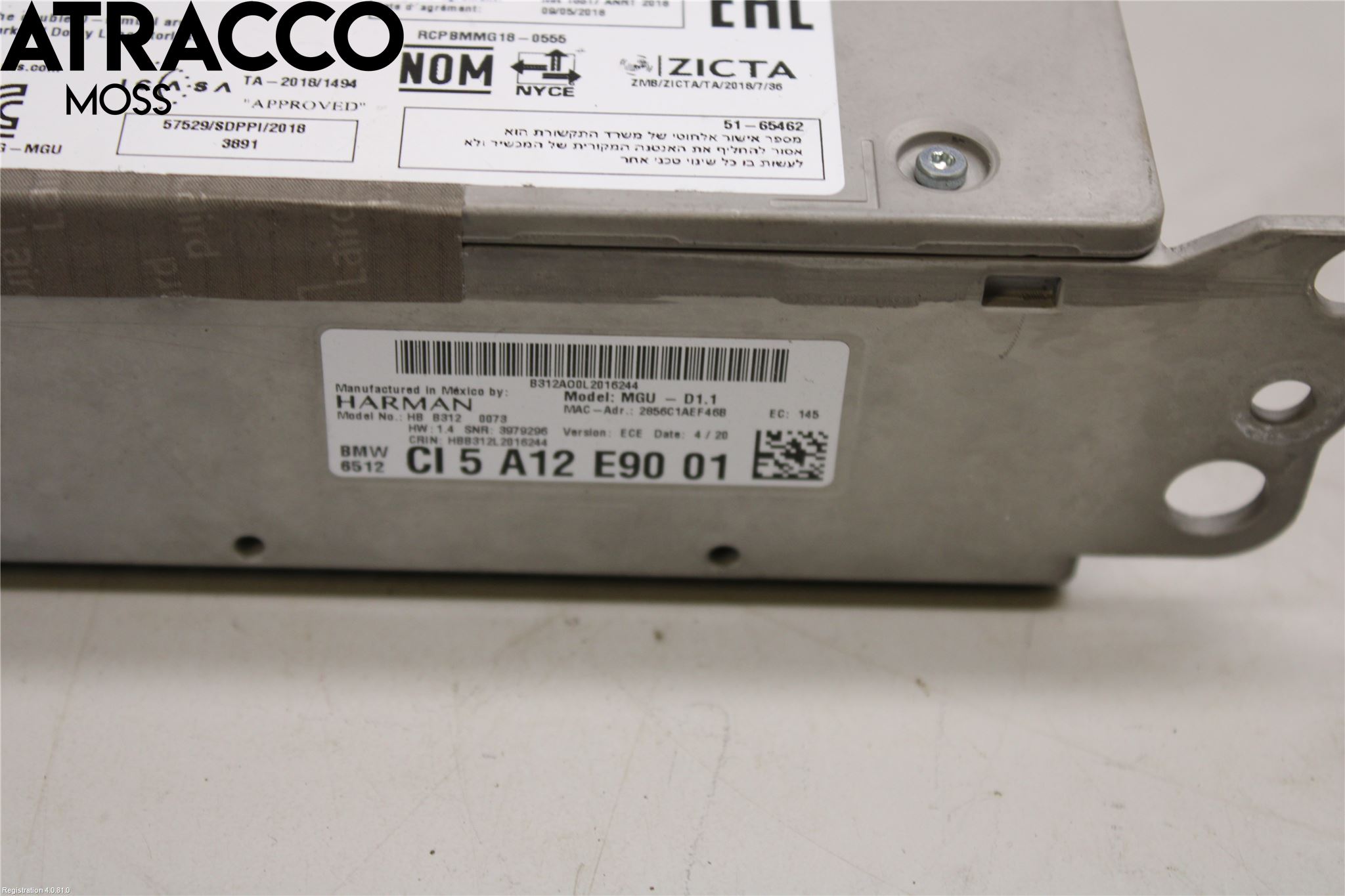 BMW X3 G01 18- Cd Radio - Multimediapanel