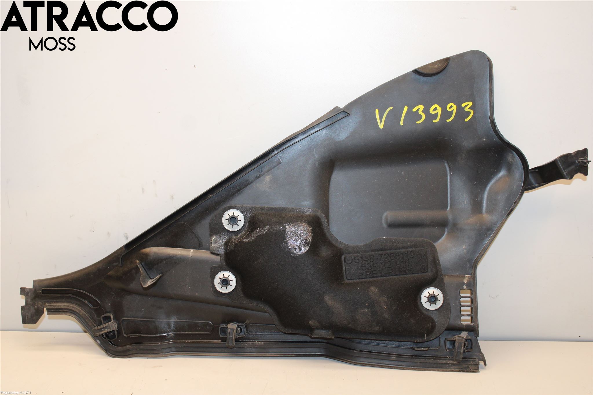 BMW 3 GT F34 13-19 Torpedplåt-Torpedplast