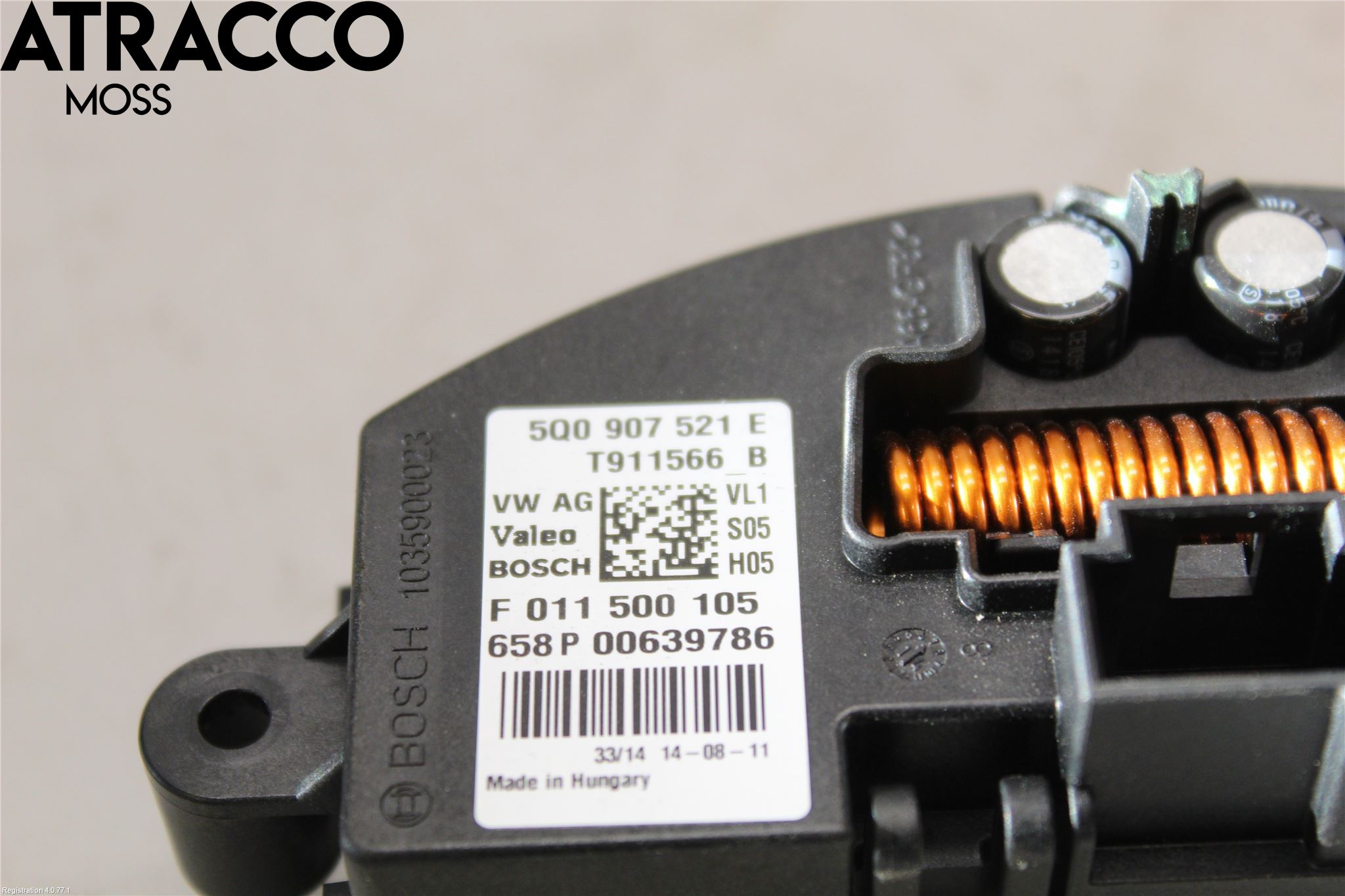 Volkswagen VW GOLF / E-GOLF VII 13-20 Värmefläktsmotstånd