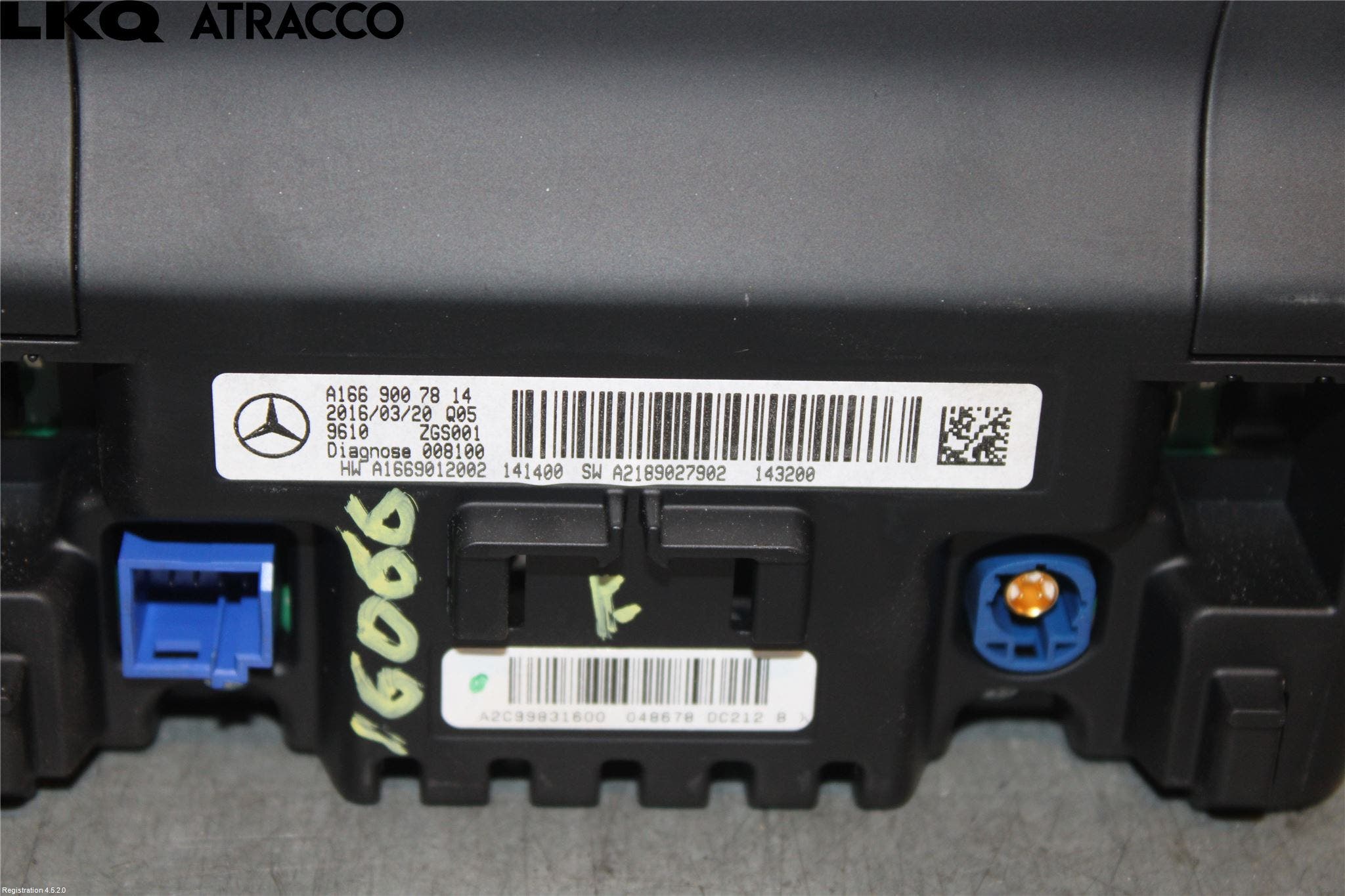 Mercedes-Benz MB B-KLASS (W246/W242) 12-19 Multifunktionsdisplay