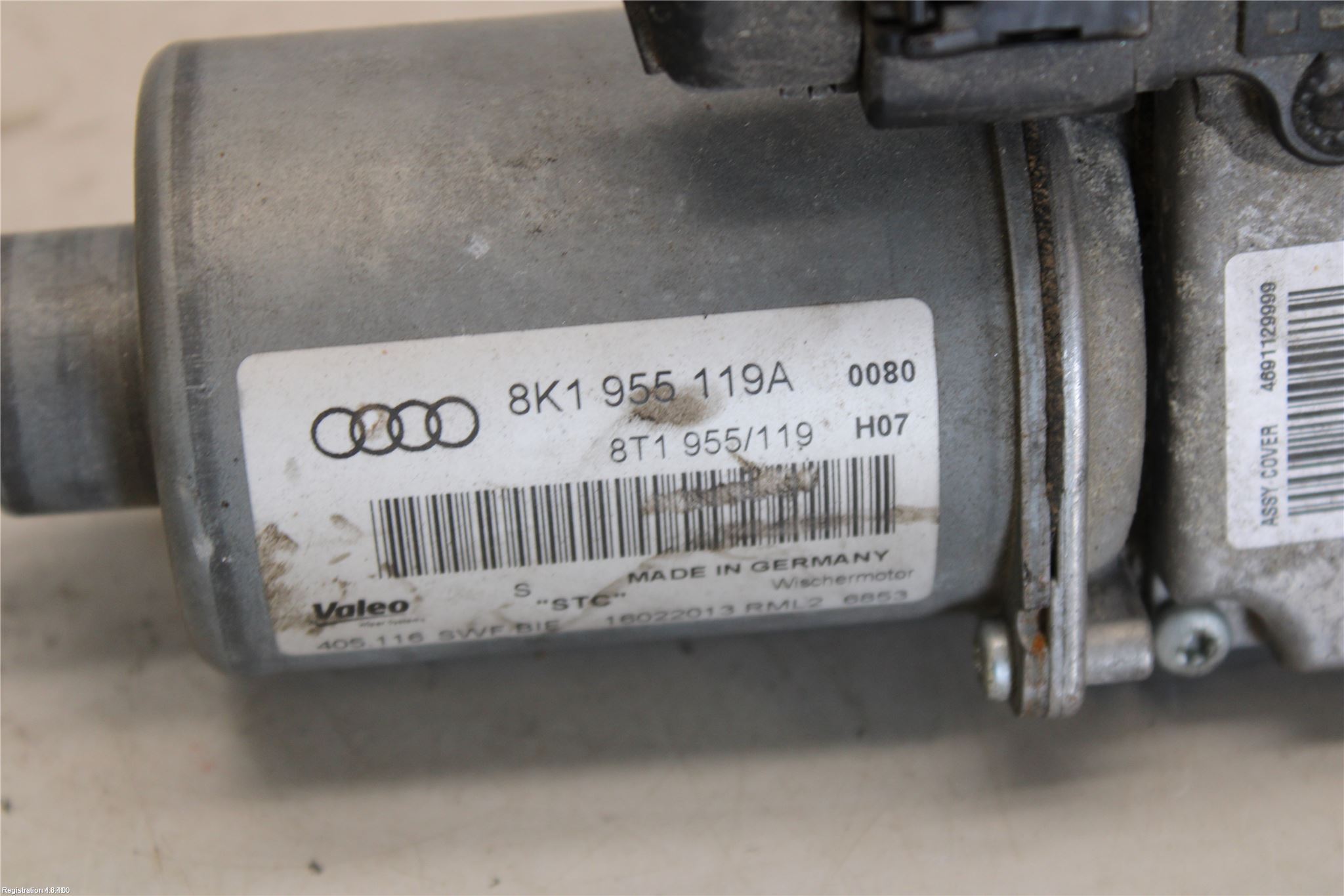 Audi A4 12-15 Torkarmotor Vindruta