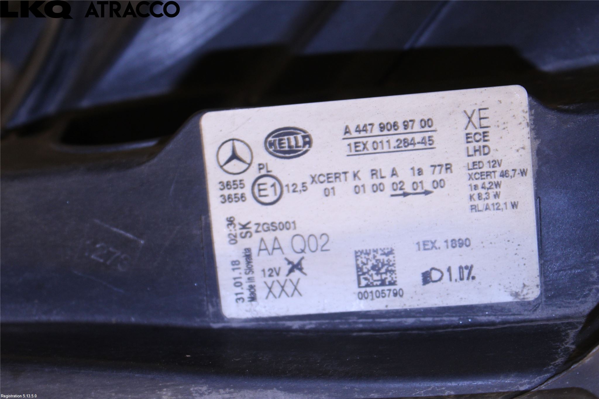 Mercedes-Benz MB VITO/V-KLASS (W640,W447,W448) 14- Strålkastare Vänster