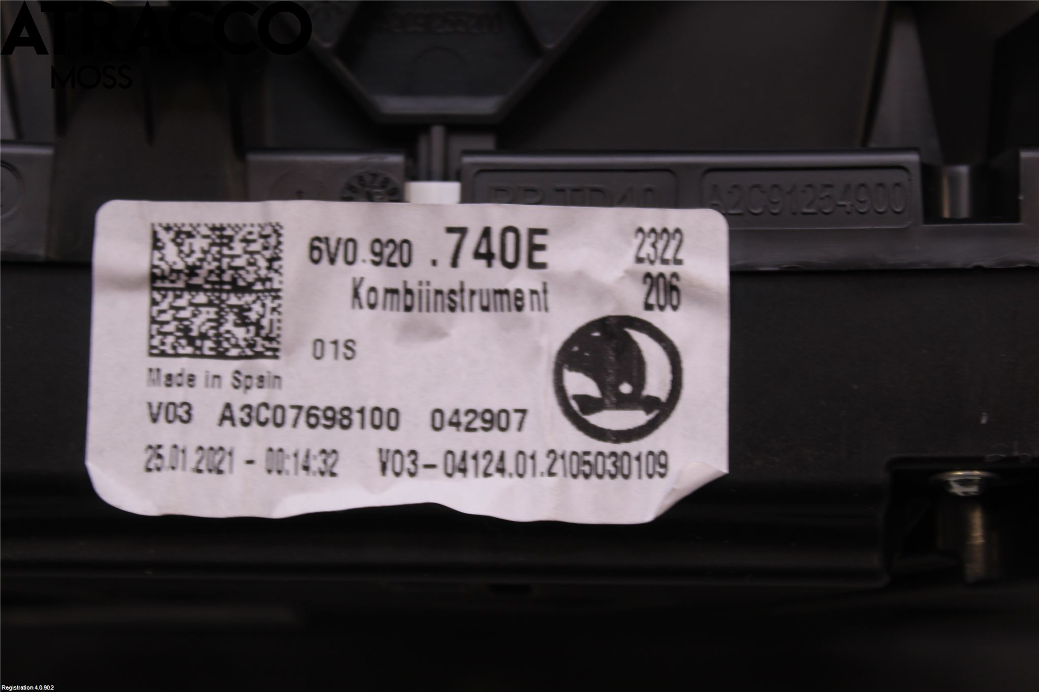 Skoda FABIA 15-21 Instrument Komb
