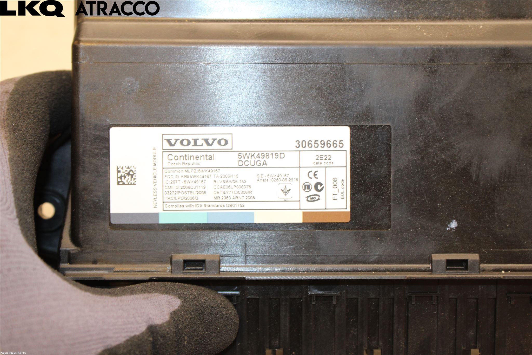 Volvo V70 08-13 Styrenhet Nyckellöst System