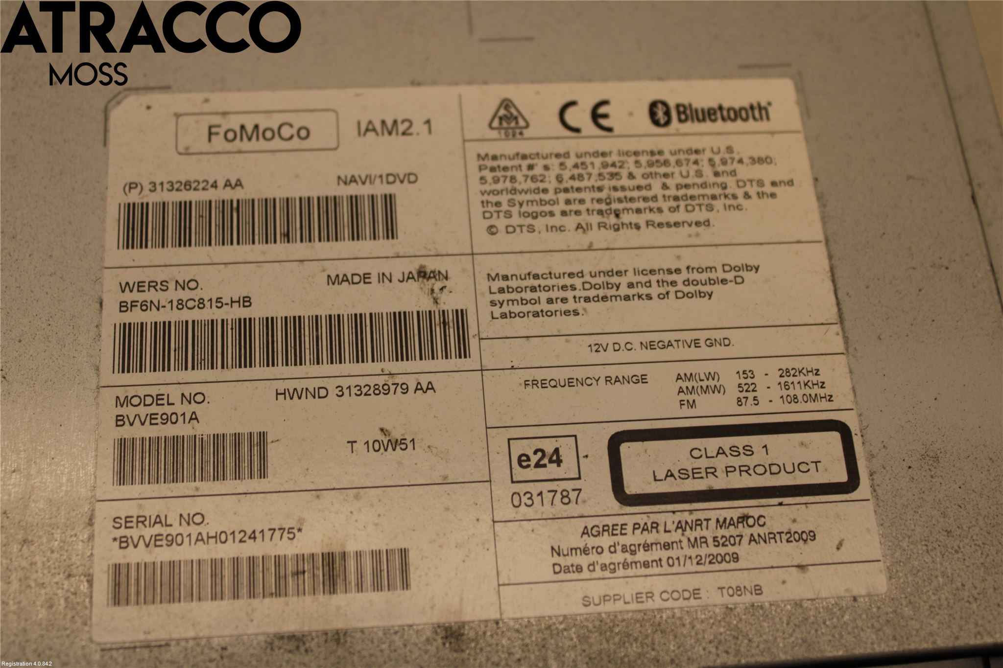 Volvo S60 11-13 Cd Radio - Multimediapanel