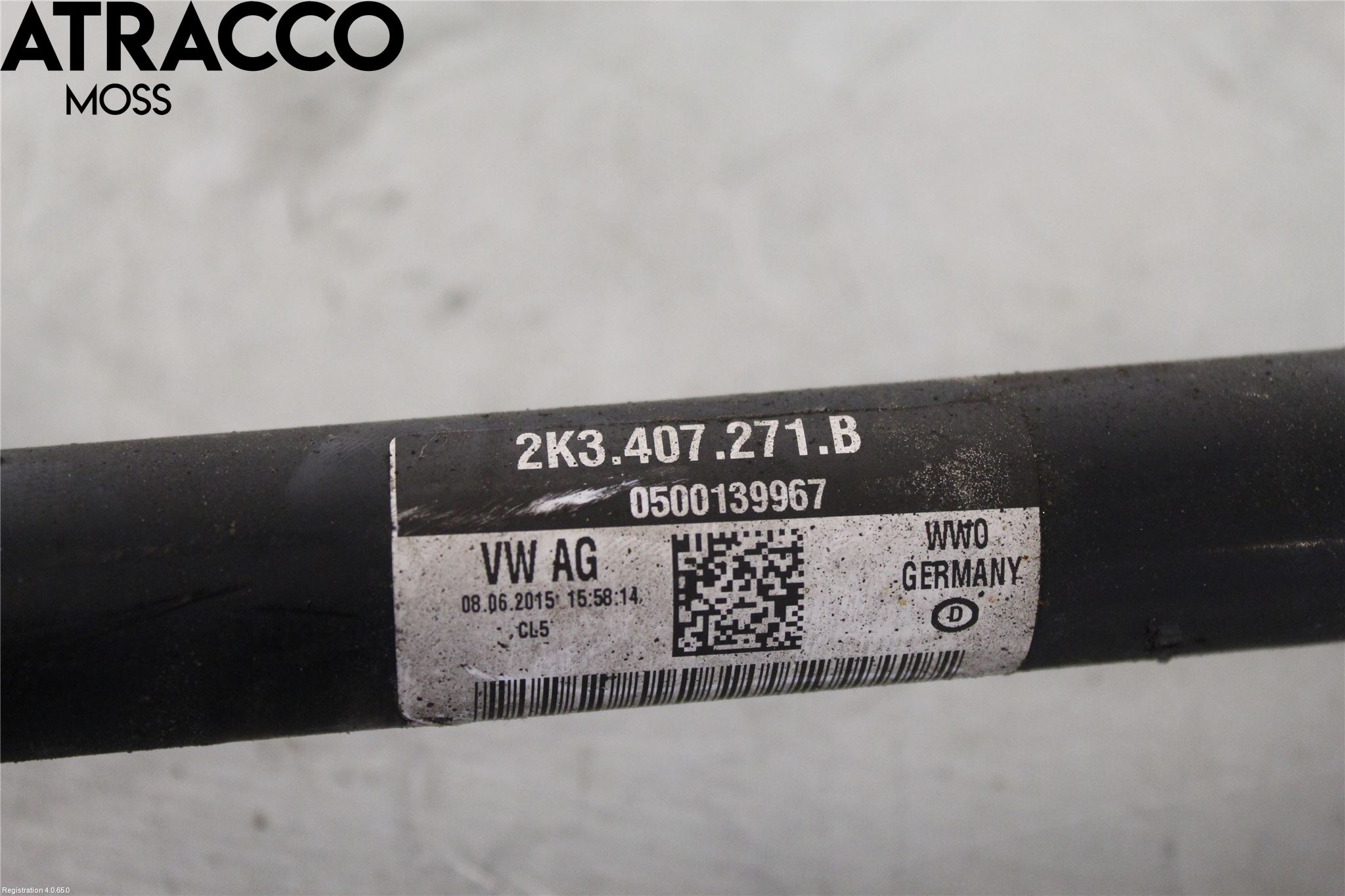Volkswagen VW CADDY 16-20 Drivaxel Fram Vänster