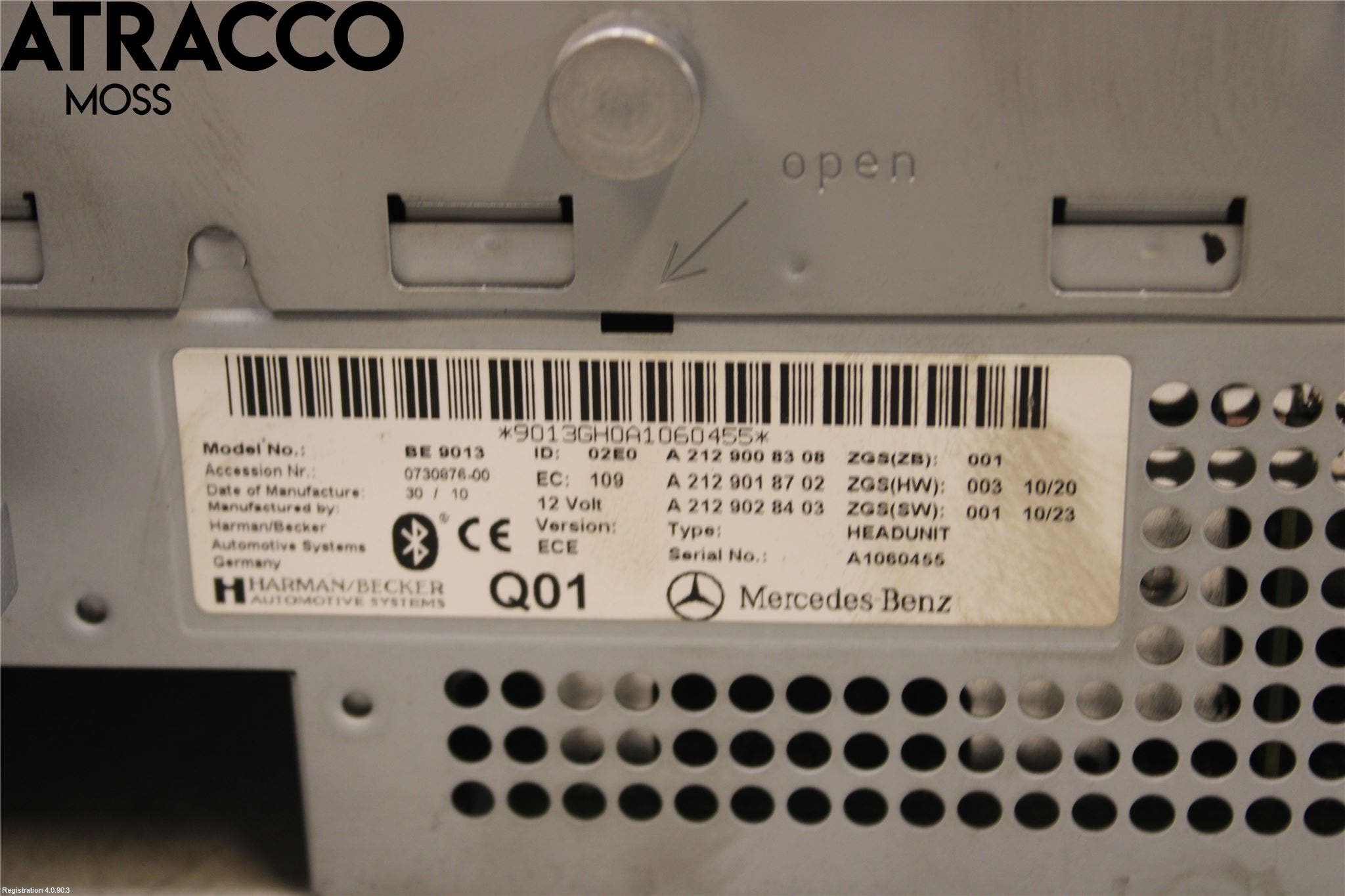 Mercedes-Benz MB E-KLASS (W212) 09-16 Cd Radio - Multimediapanel