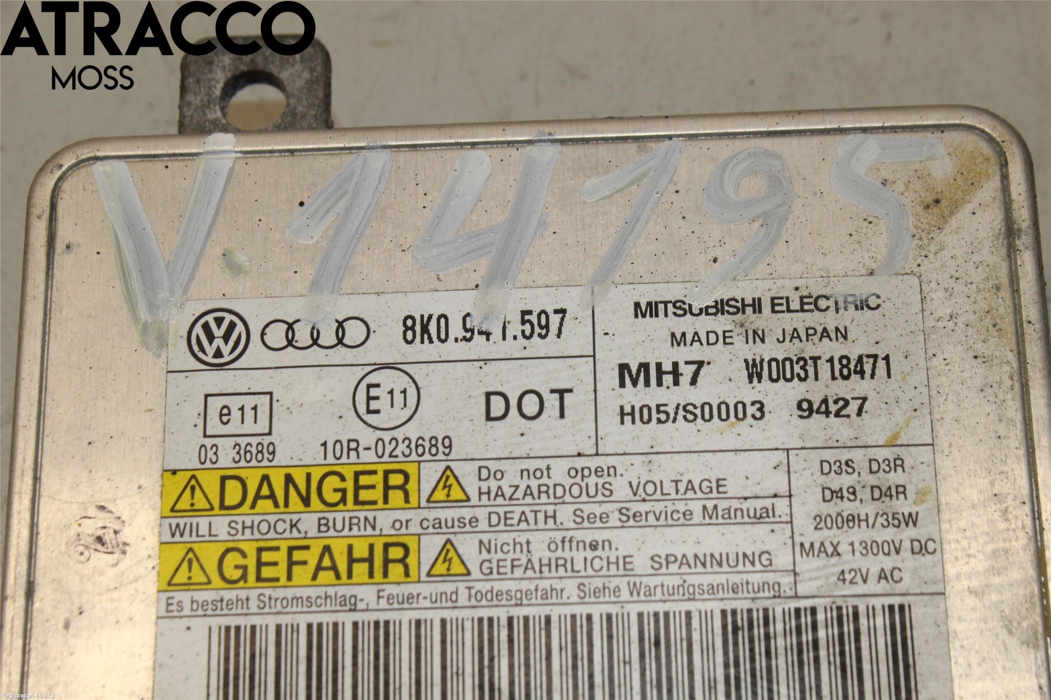 Audi A3/S3 05-13 Styrenhet Strålkastare