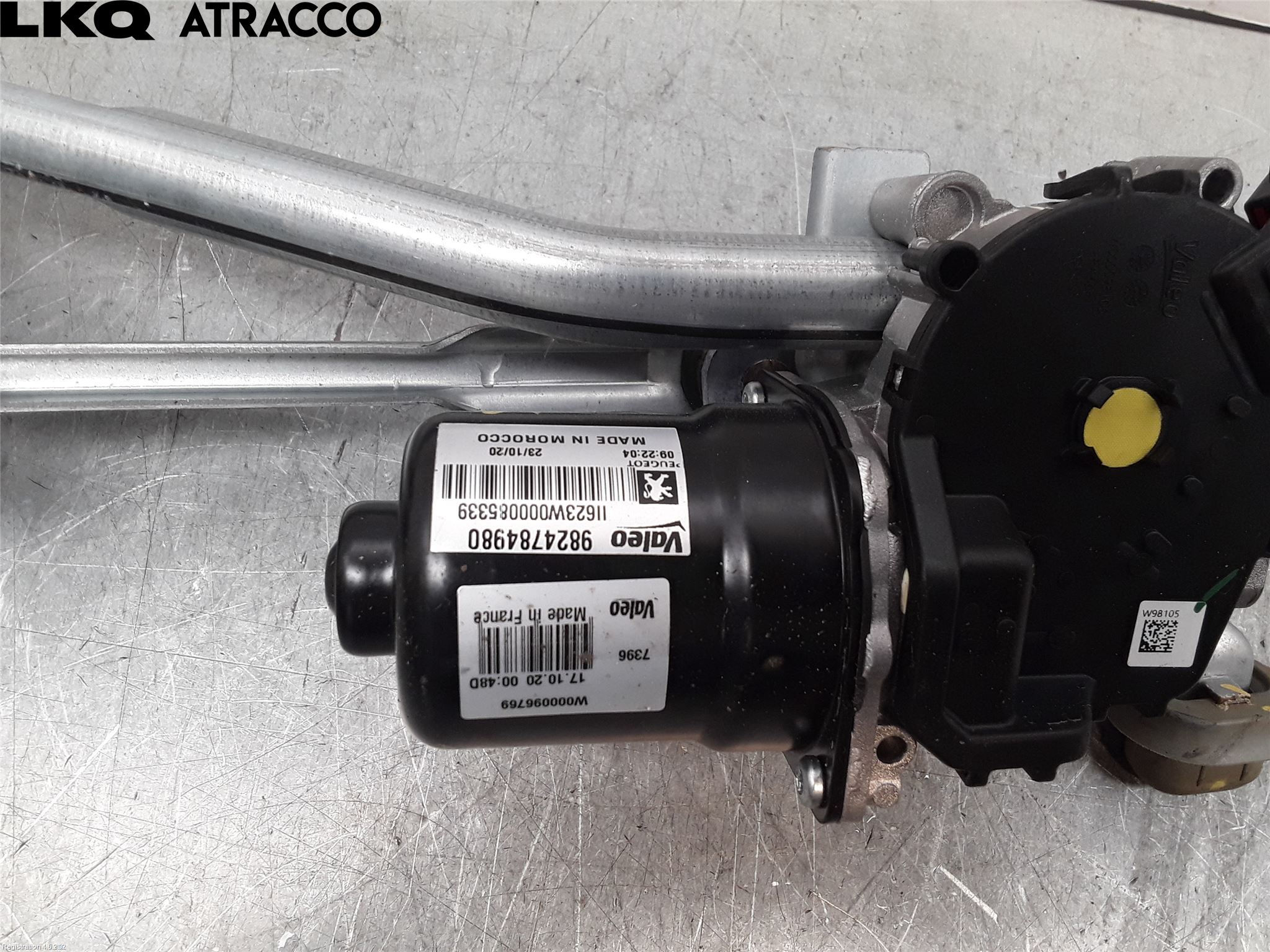 Peugeot 2008/E-2008 20- Torkarmotor Vindruta
