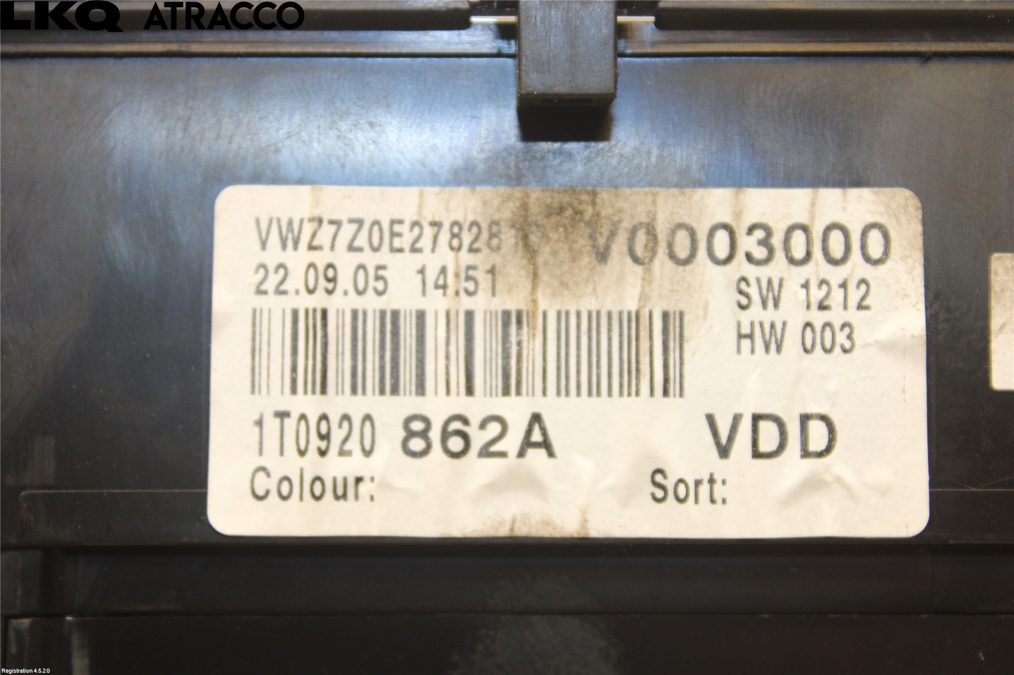 Volkswagen VW TOURAN 03-10 Instrument Komb