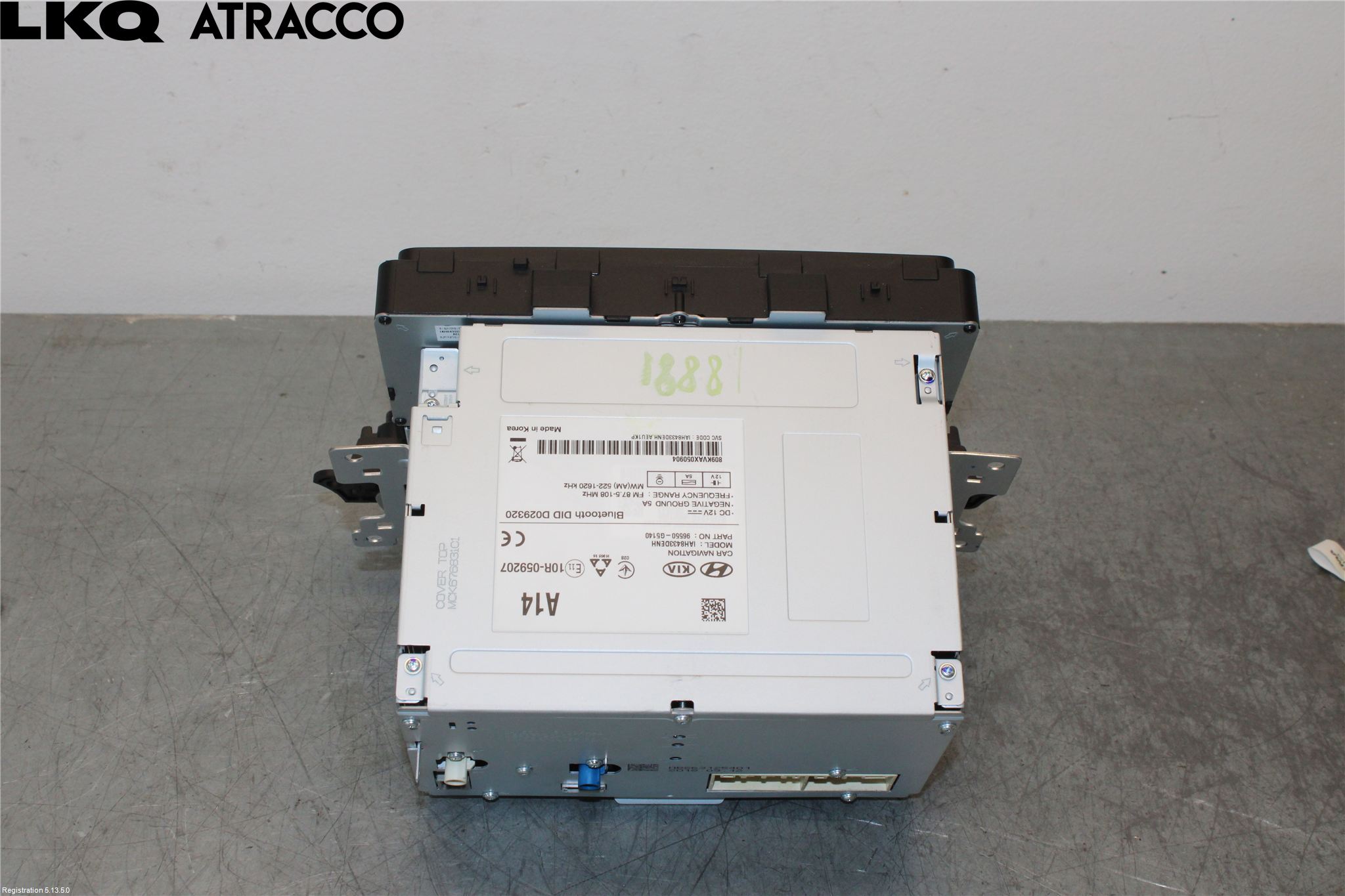 Kia NIRO (DE) 17-22 Cd Radio - Multimediapanel