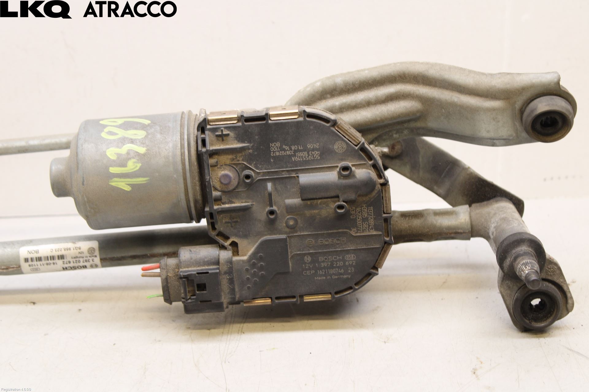 Volkswagen VW GOLF / E-GOLF VII 13-20 Torkarmotor Vindruta
