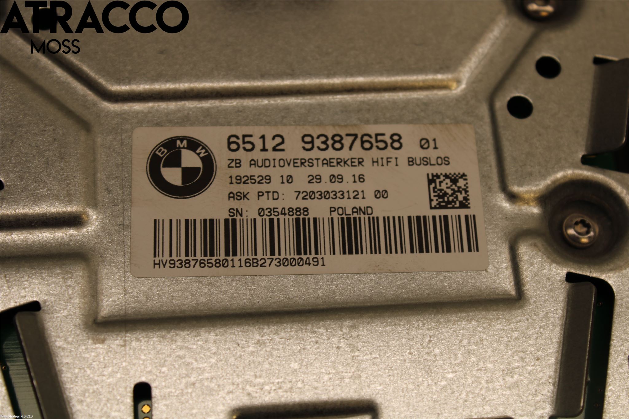 BMW 3 F30/F31/F80 12-19 Radio-Stereo Förstärkare