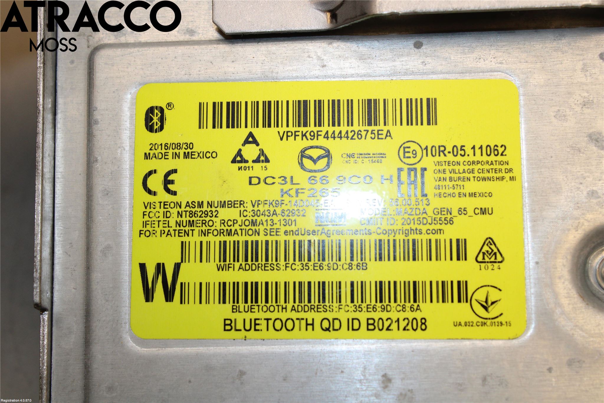 Mazda 2 (DJ) 15-22 Radio