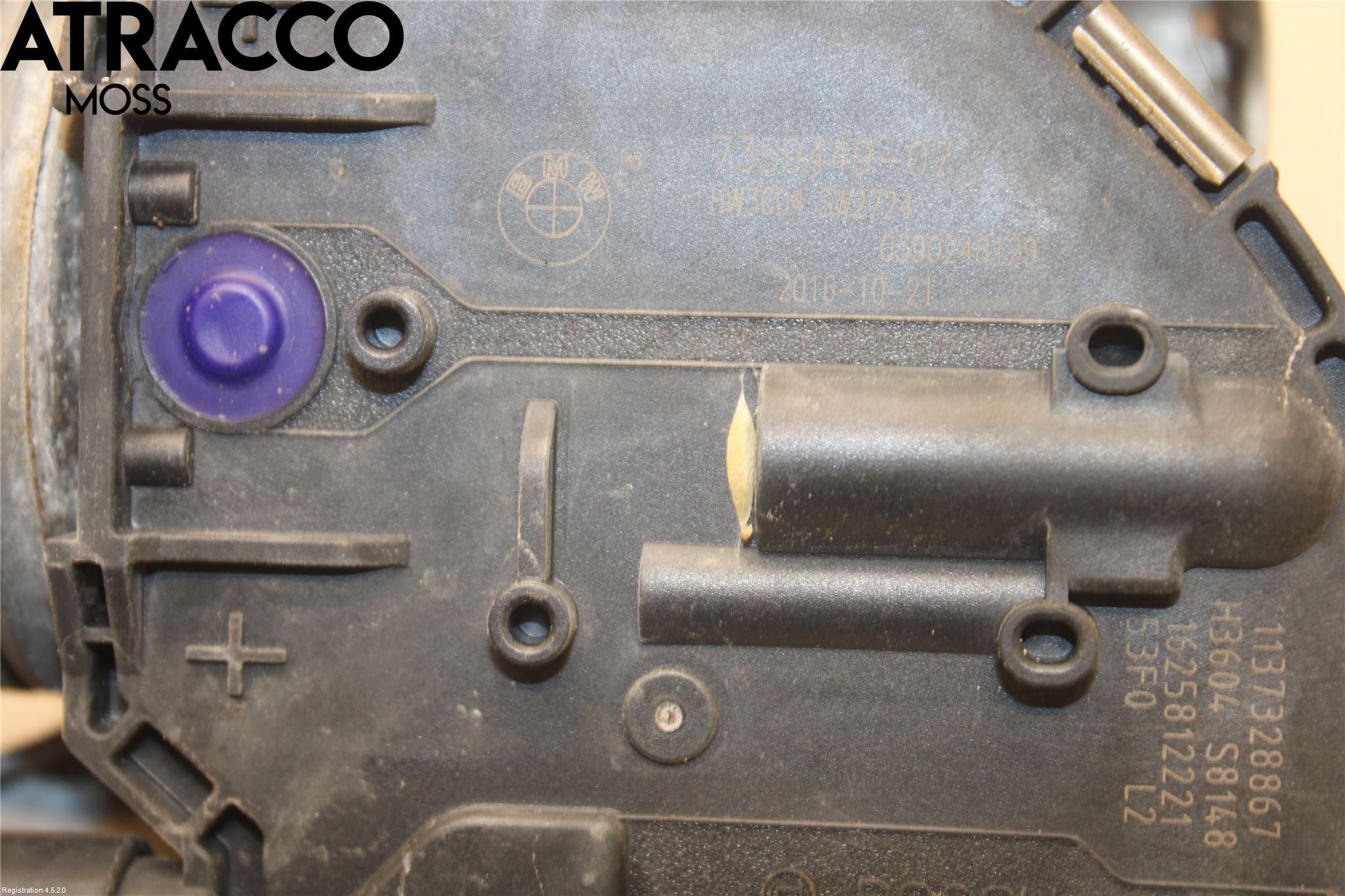 BMW i3 I01 13-22 Torkarmotor Vindruta
