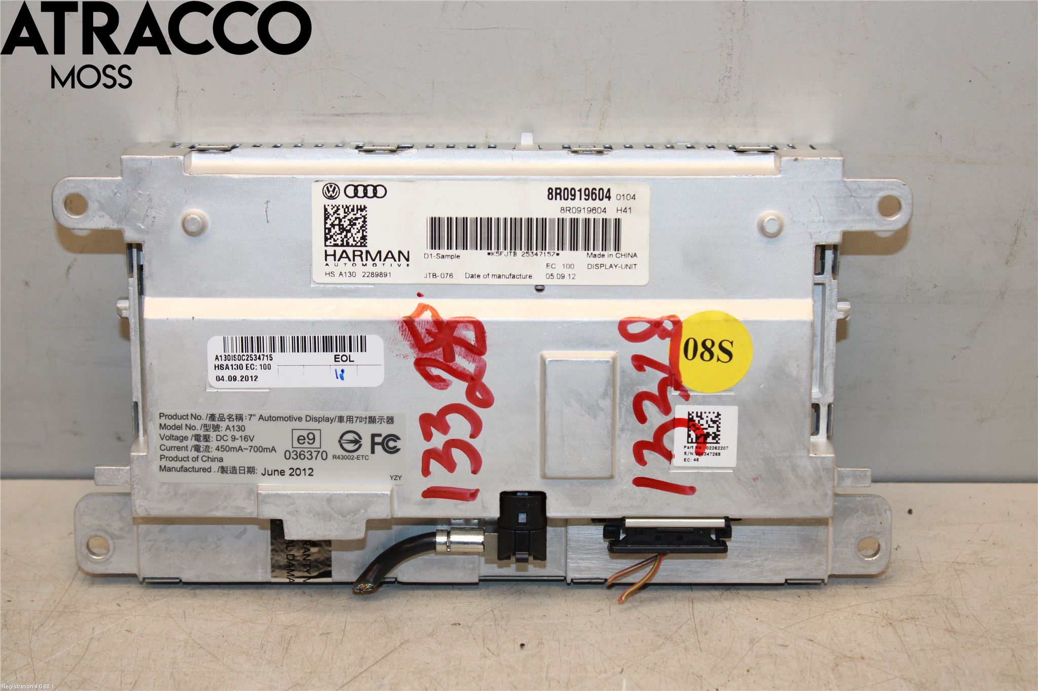 Audi Q5 09-16 Multifunktionsdisplay