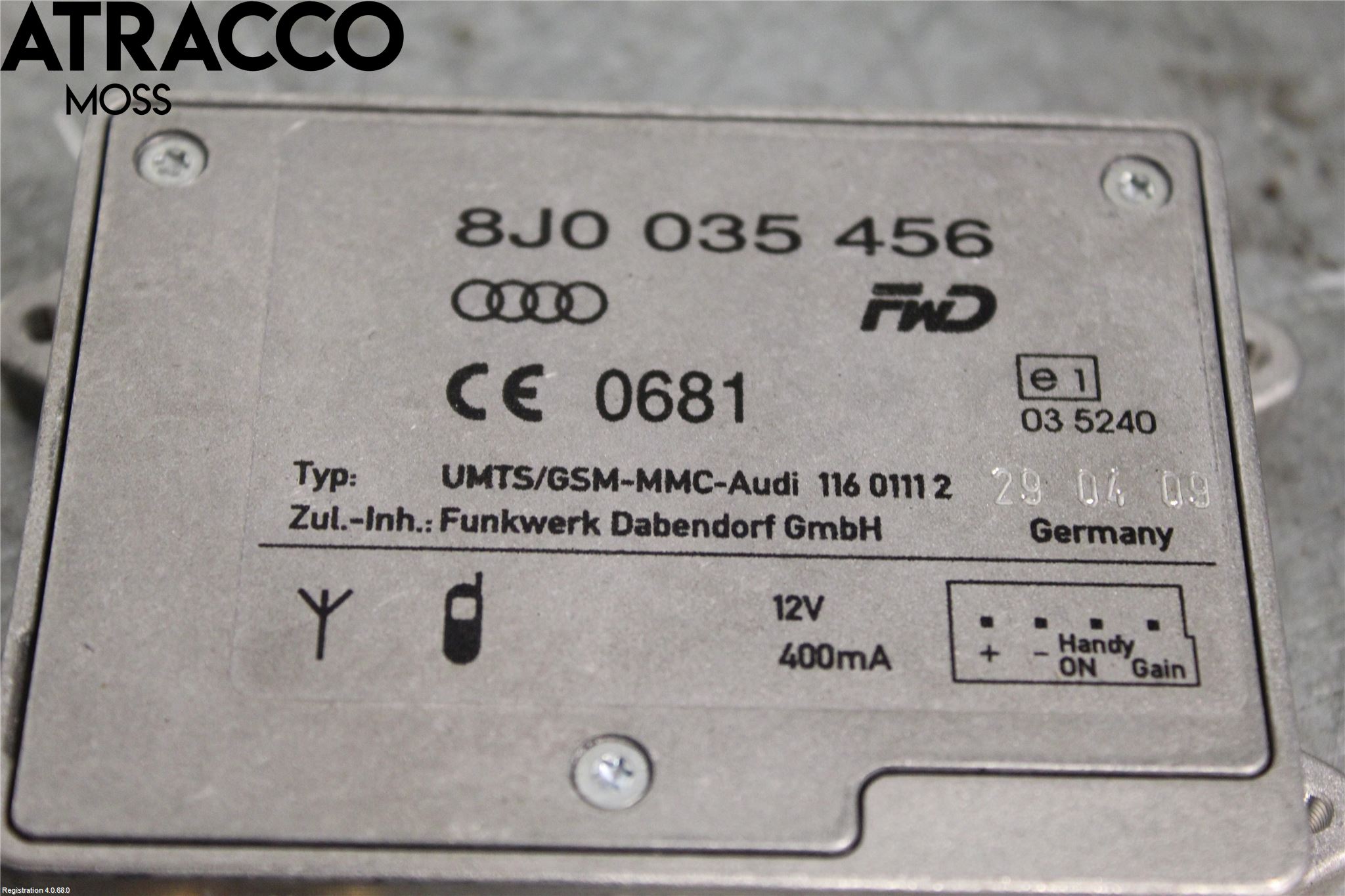 Audi A4/S4 08-11 Styrenhet Övrigt