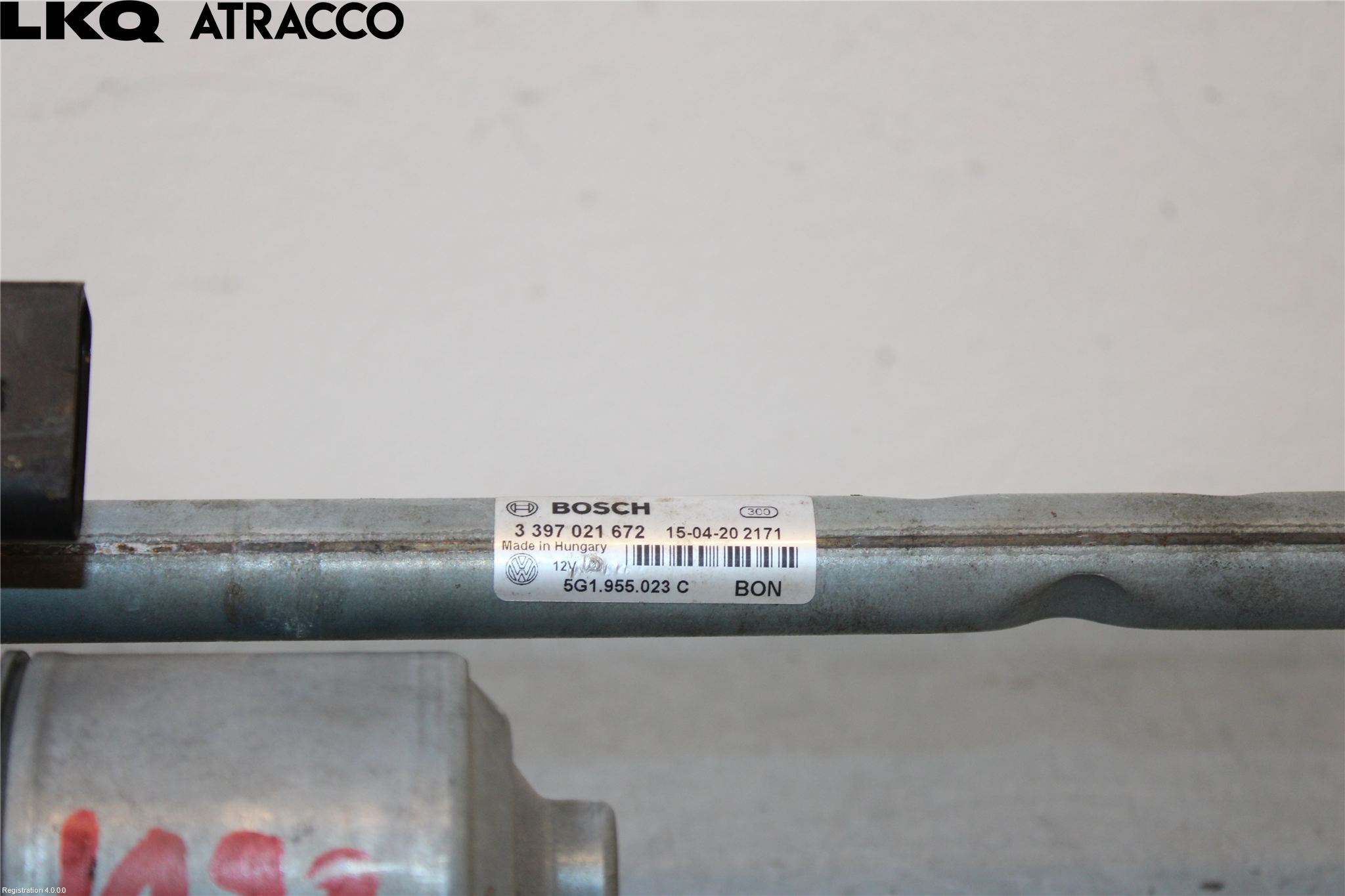 Volkswagen VW GOLF / E-GOLF VII 13-20 Torkarmotor Vindruta