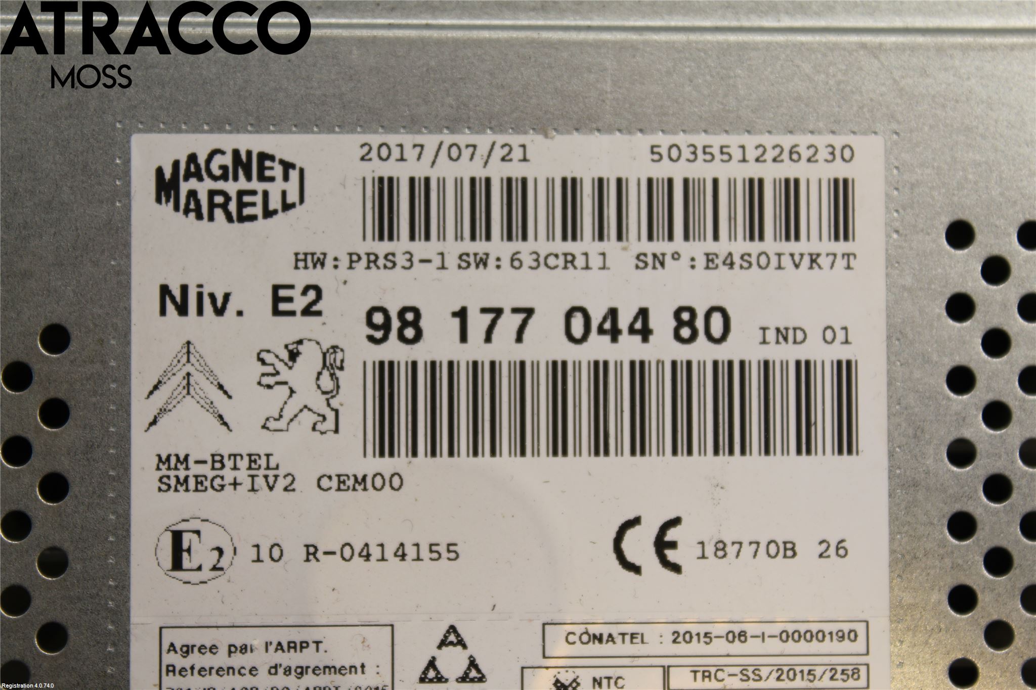 Peugeot PARTNER 16-18 Cd Radio - Multimediapanel