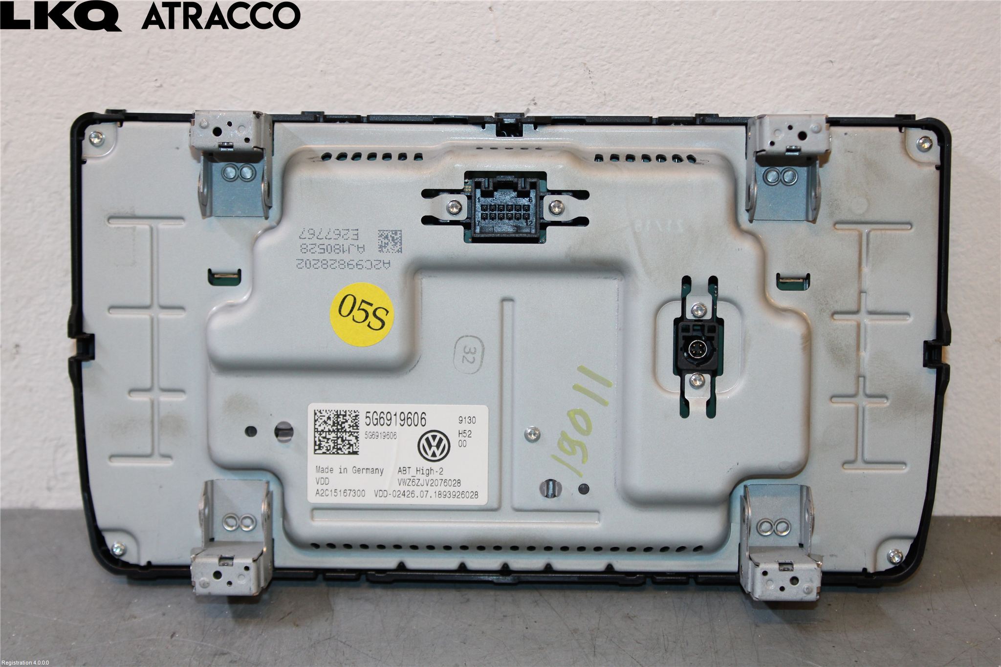 Volkswagen VW GOLF / E-GOLF VII 13-20 Multifunktionsdisplay