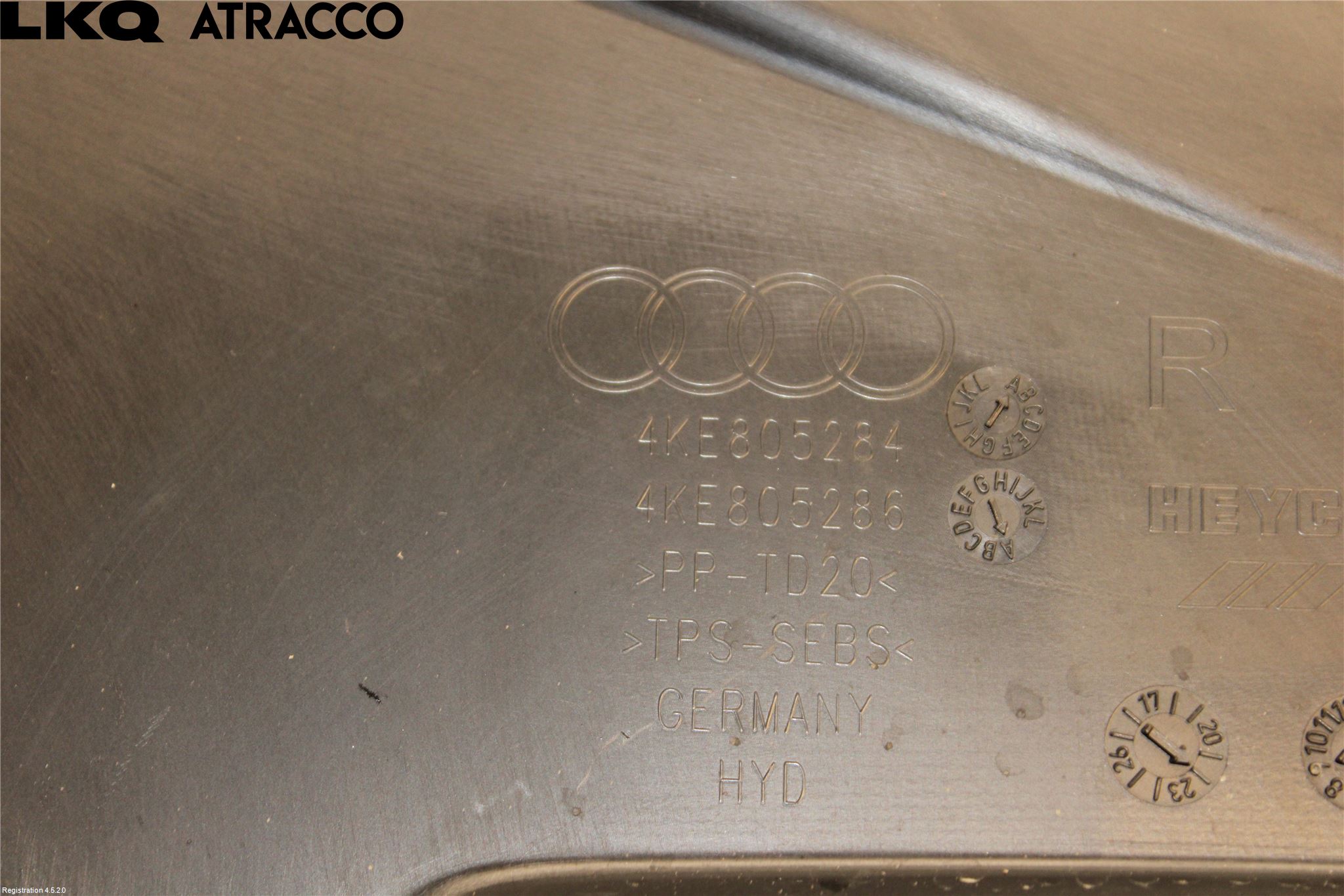 Audi E-TRON, S GE 19- Torpedplåt-Torpedplast