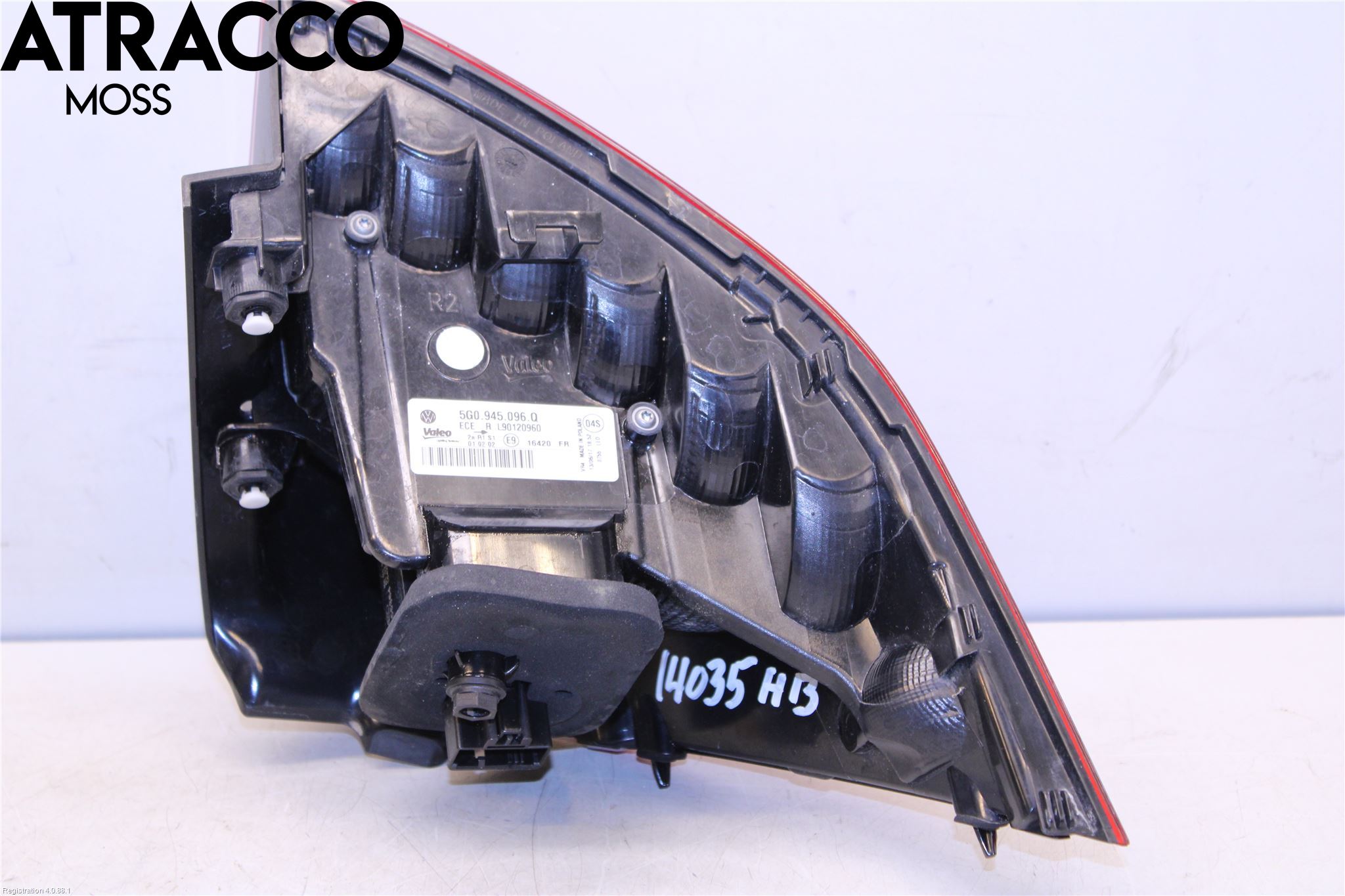 Volkswagen VW GOLF / E-GOLF VII 13-20 Bakljus Höger
