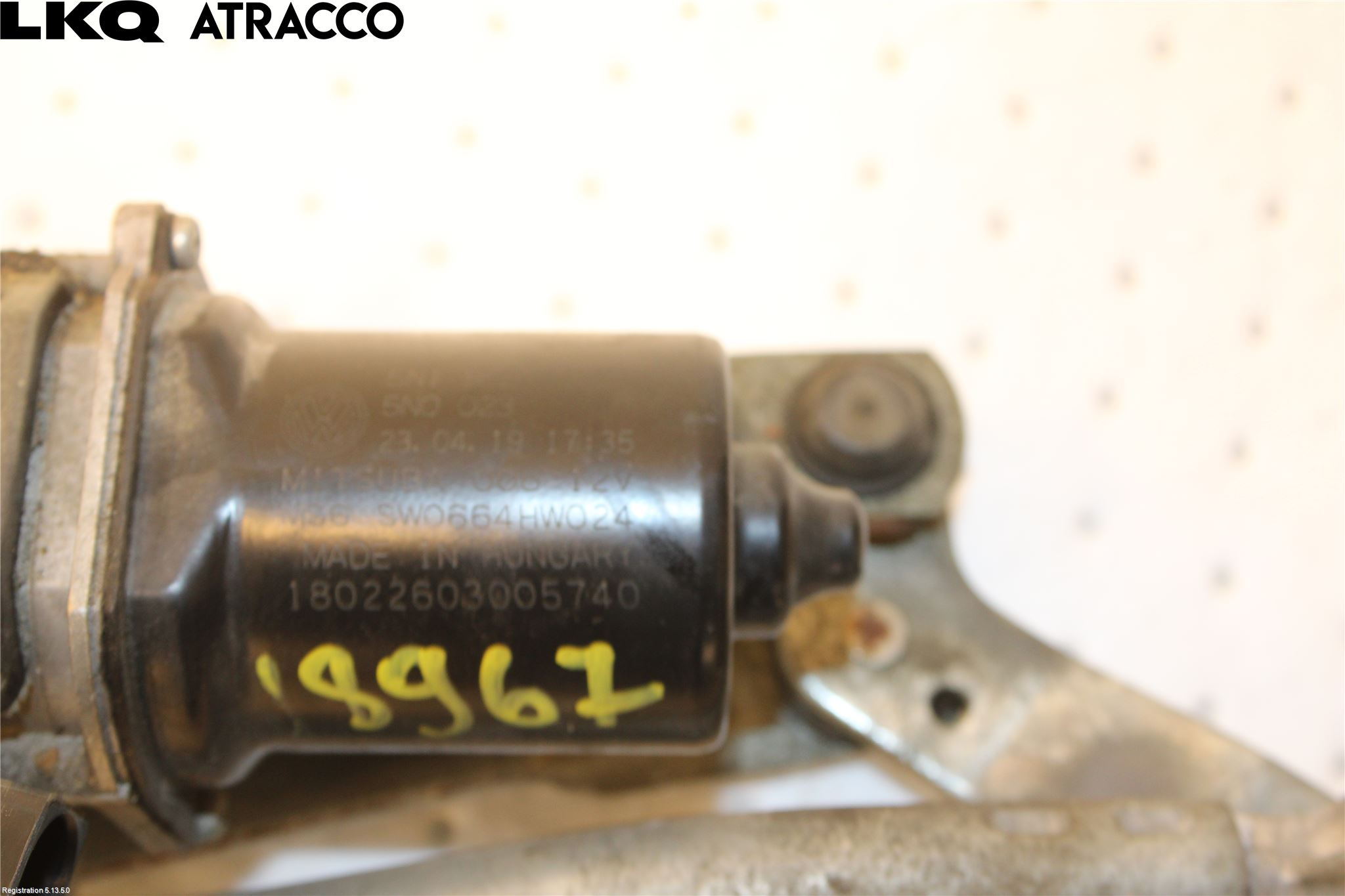 Volkswagen VW TIGUAN 16-24 Torkarmotor Vindruta