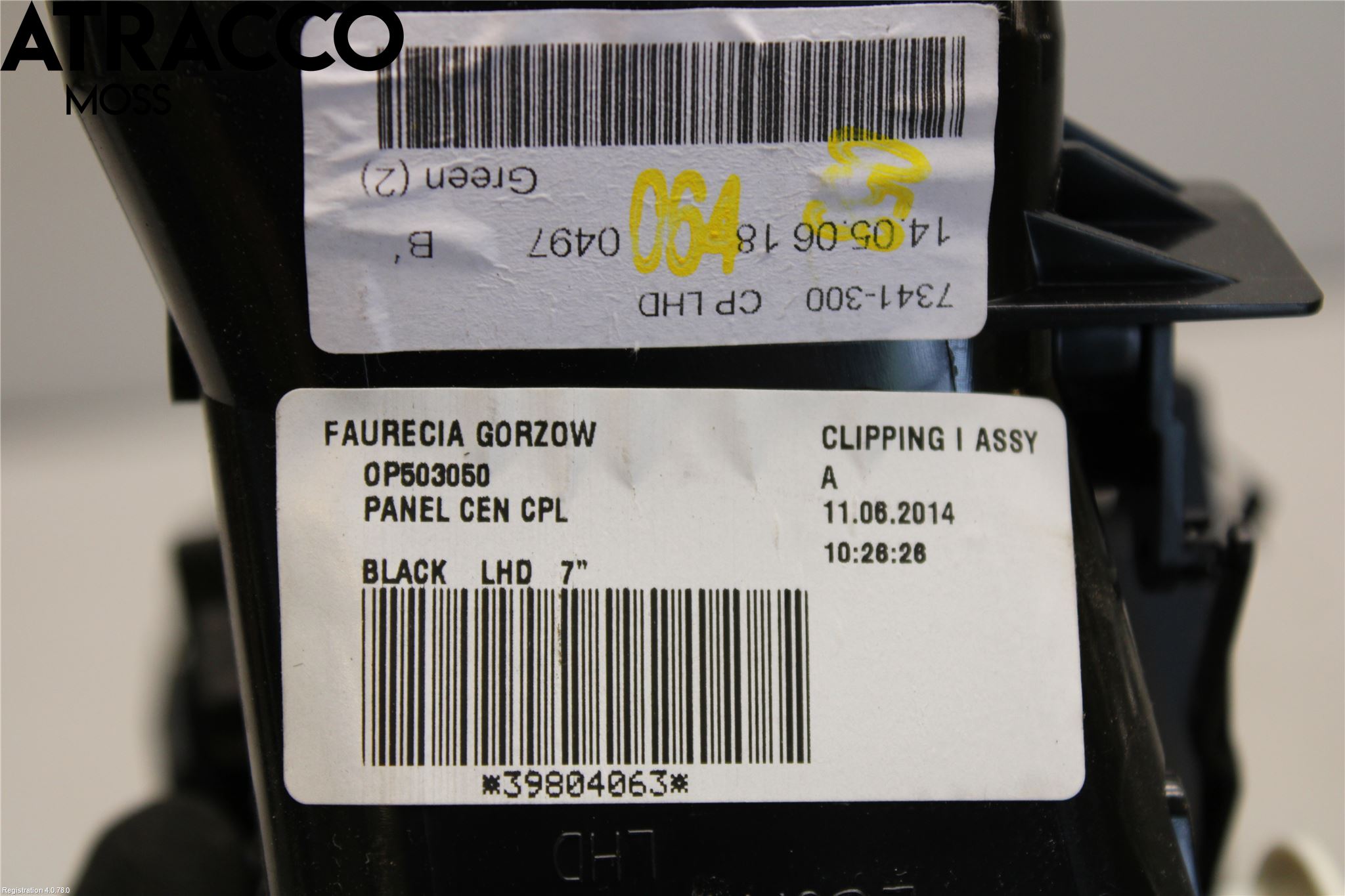 Volvo V60 11-13 Defrosterkanal-Munstycke