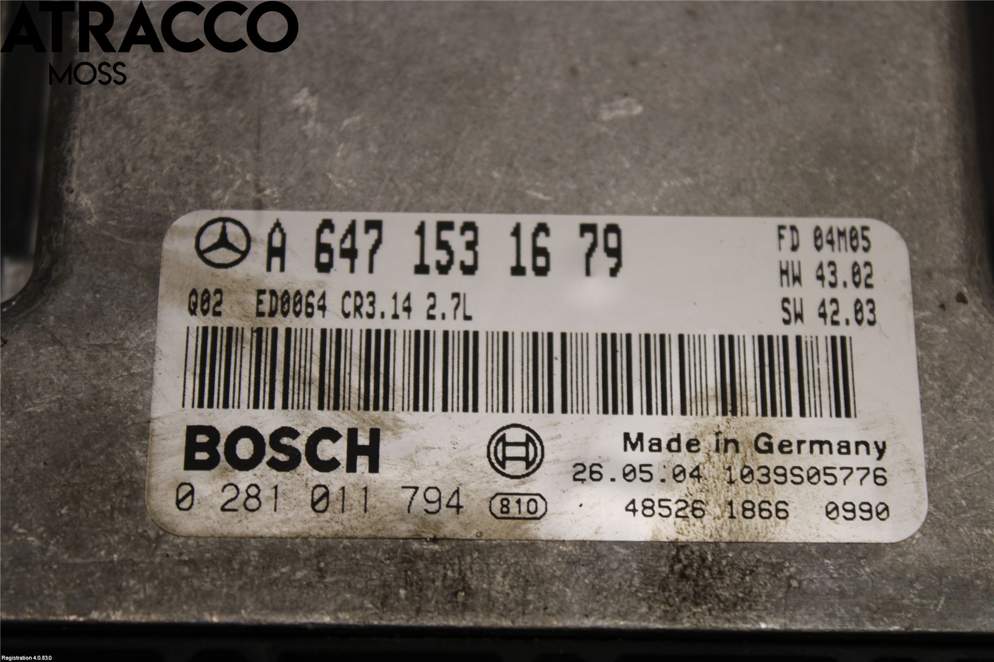 Mercedes-Benz MB E-KLASS (W211) 02-09 Styrenhet Insprut Bensin