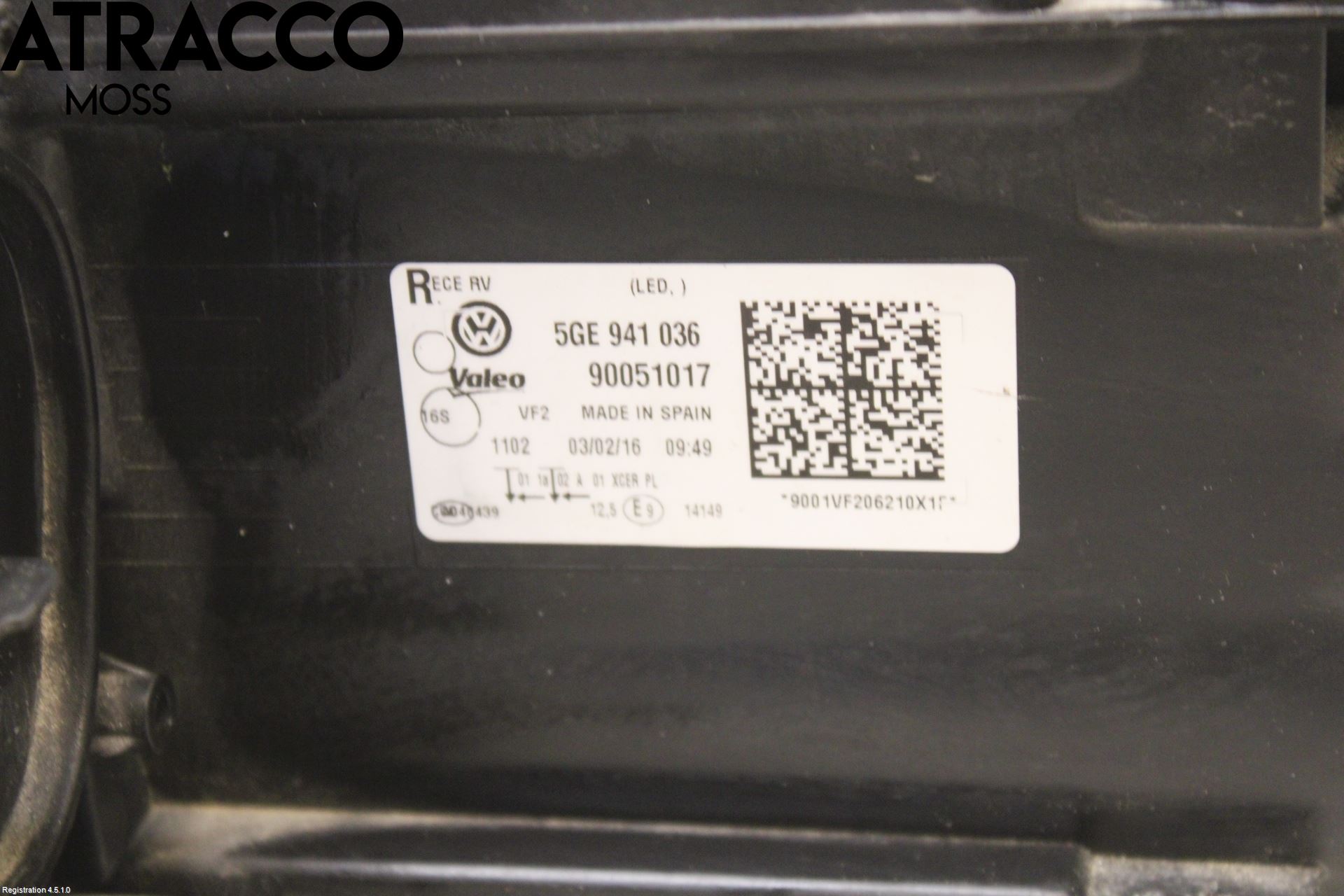 Volkswagen VW GOLF / E-GOLF VII 13-20 Strålkastare Höger
