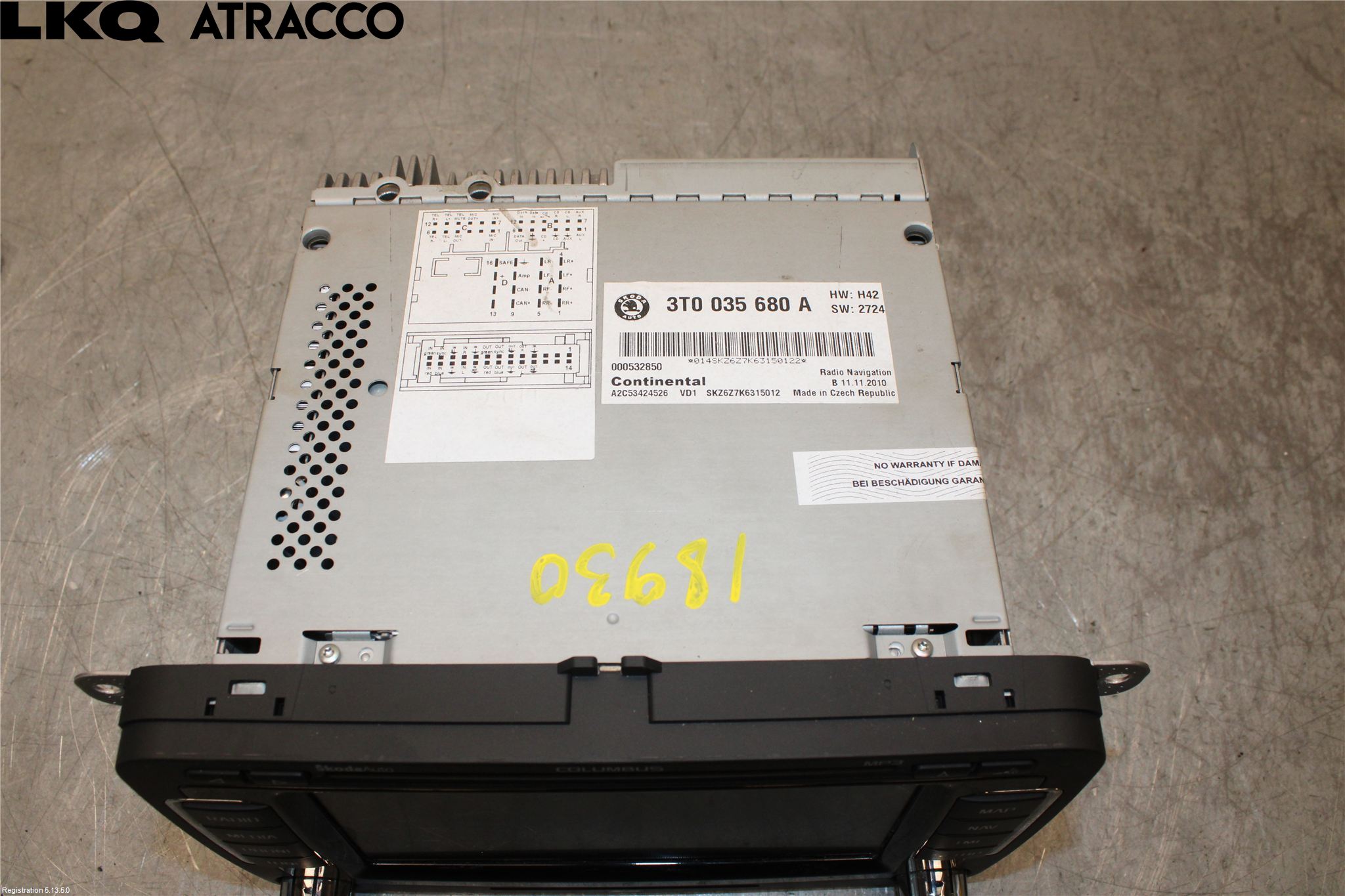 Skoda SUPERB 09-15 Radio