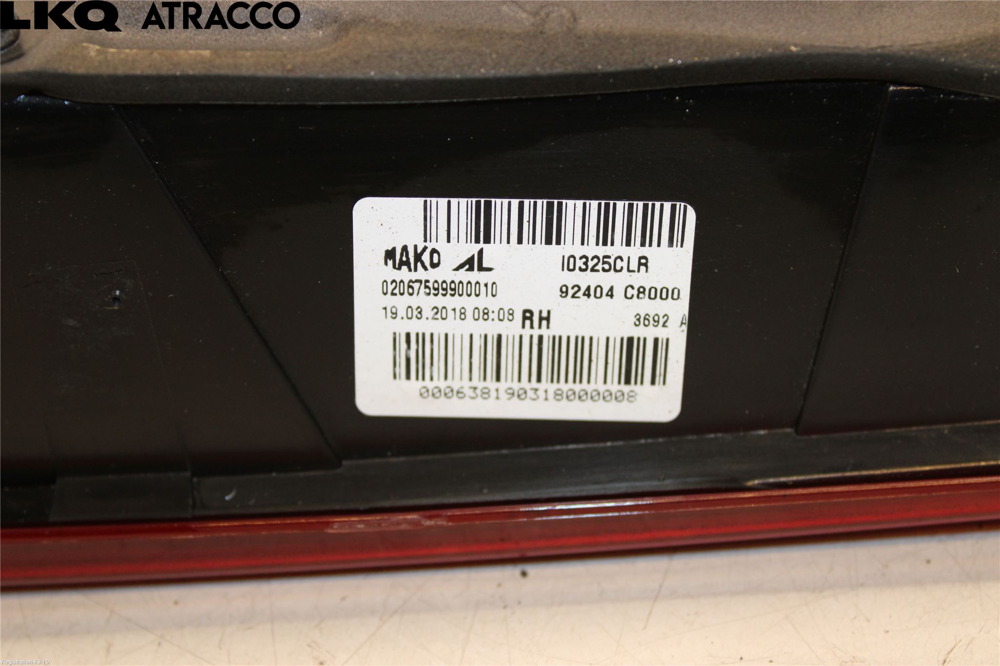 Hyundai i20 GB 15-20 Bakljus Lucka Hö