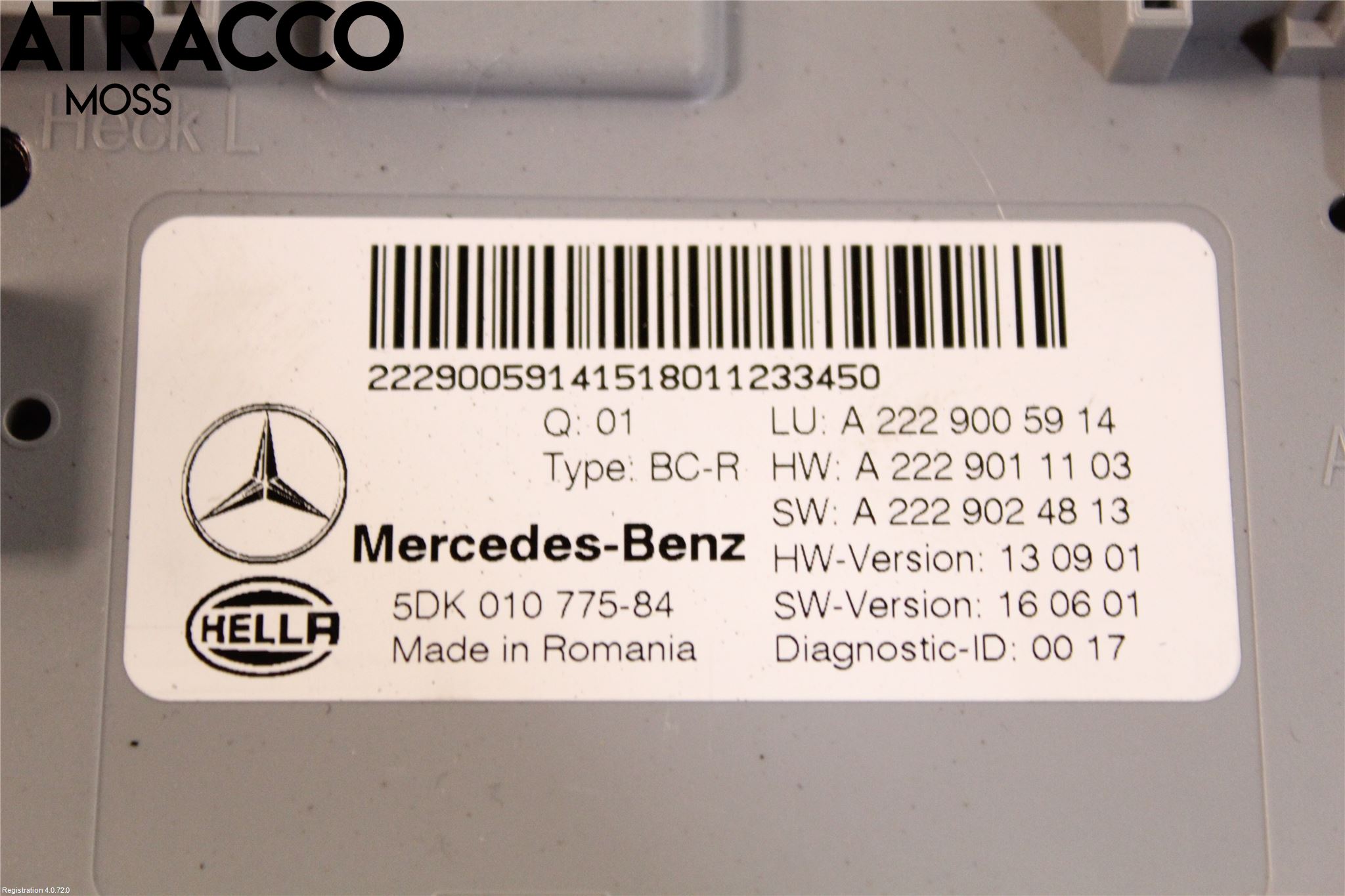 Mercedes-Benz MB C-KLASS (W205) 14-21 Styrenhet Övrigt