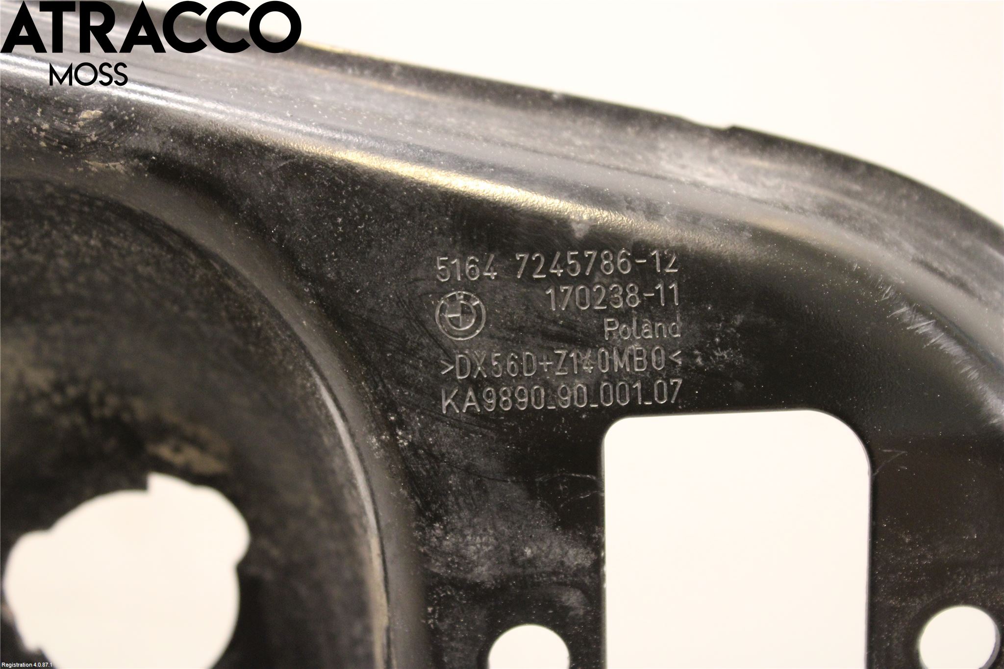 BMW 3 GT F34 13-19 Front Huvlåsplåt-Balk