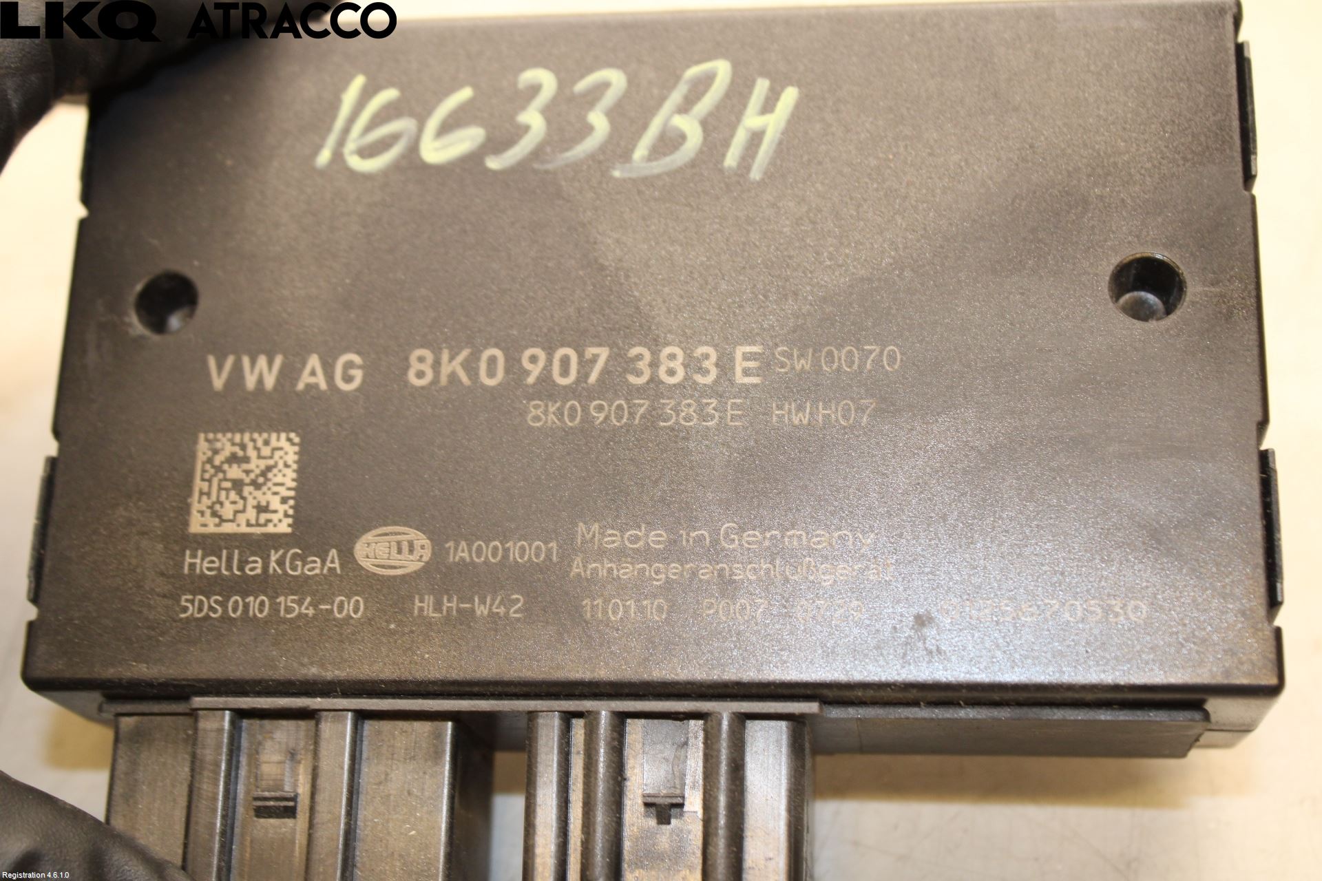 Audi A4/S4 08-11 Styrenhet Dragkrok
