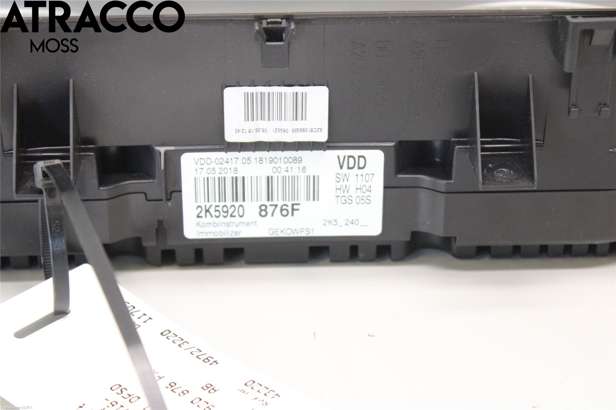 Volkswagen VW CADDY 16-20 Instrument Komb